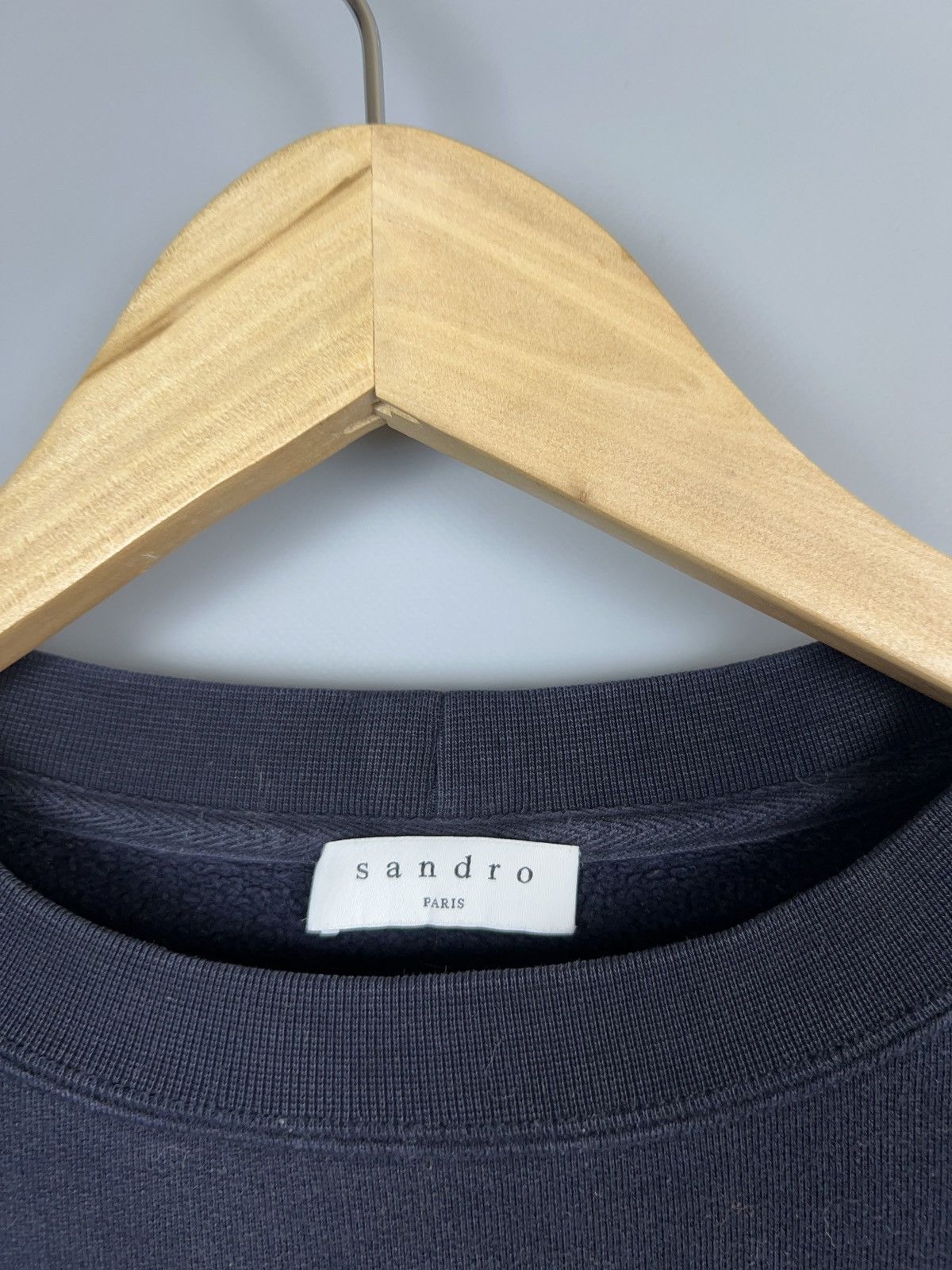 Sandro LAST DROP (L) Sandro Paris men's sweatshirt big logo “Paris” Size US L / EU 52-54 / 3 - 3 Thumbnail