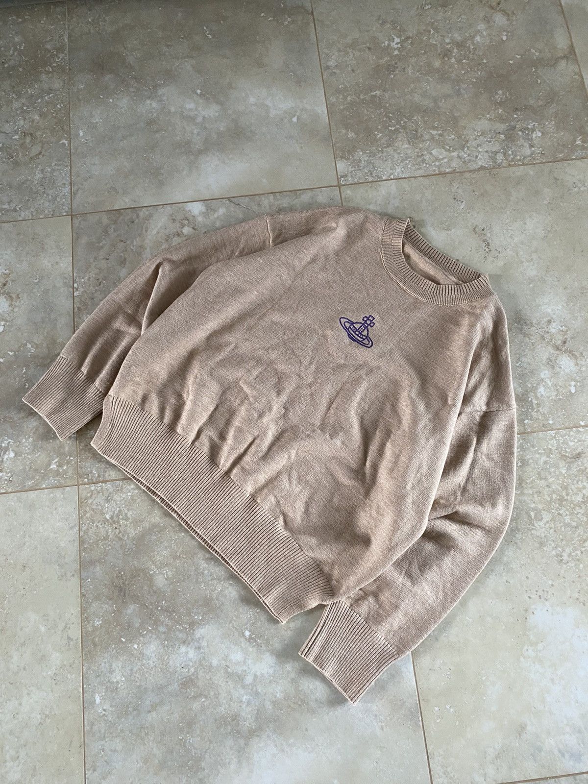 Vivienne Westwood Vintage Vivienne Westwood Central Logo Wool Sweater Rare Y2K Size S / US 4 / IT 40 - 1 Thumbnail