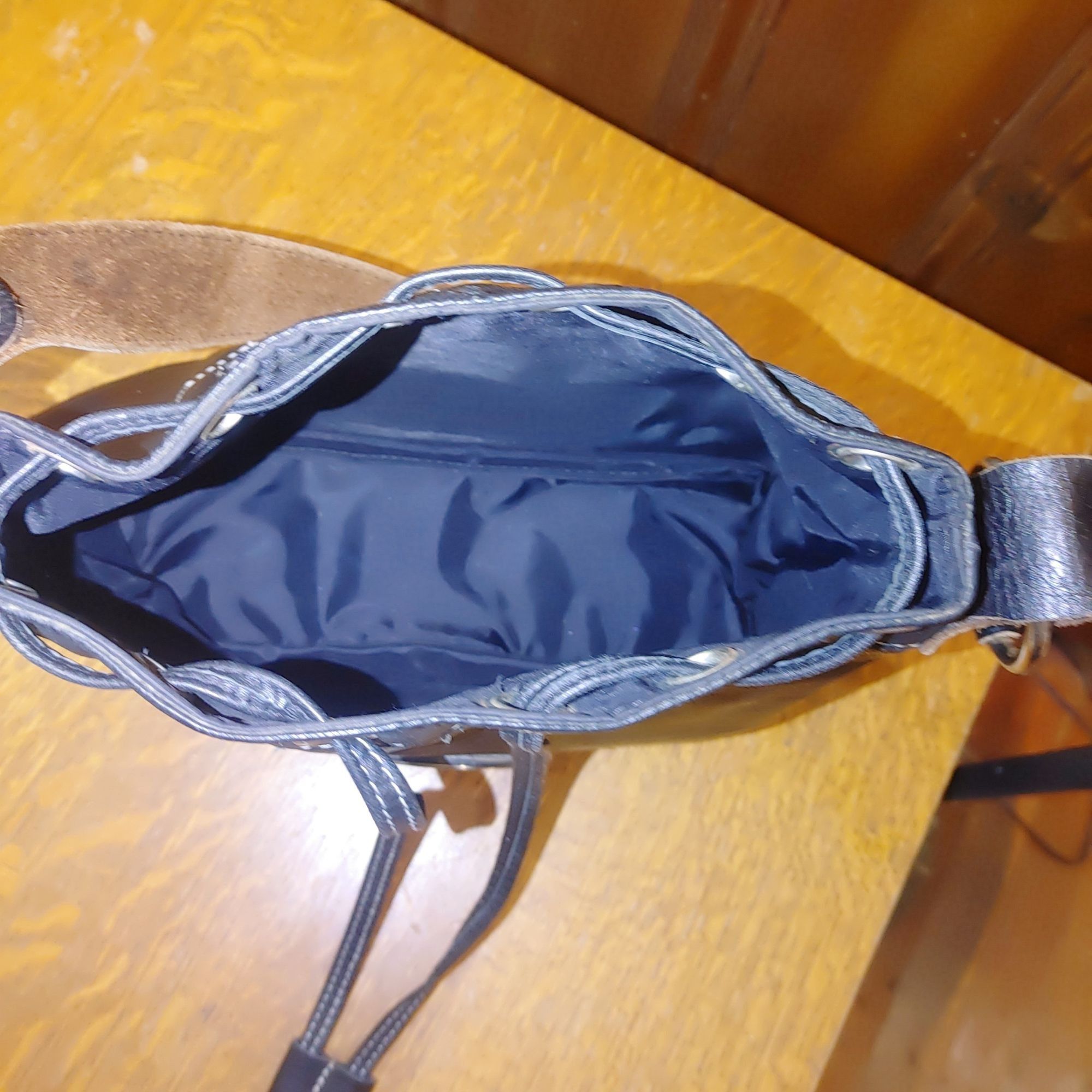 Other Harley Davidson Black Leather Genuine Bucket Bag Drawstring Size ONE SIZE - 10 Thumbnail
