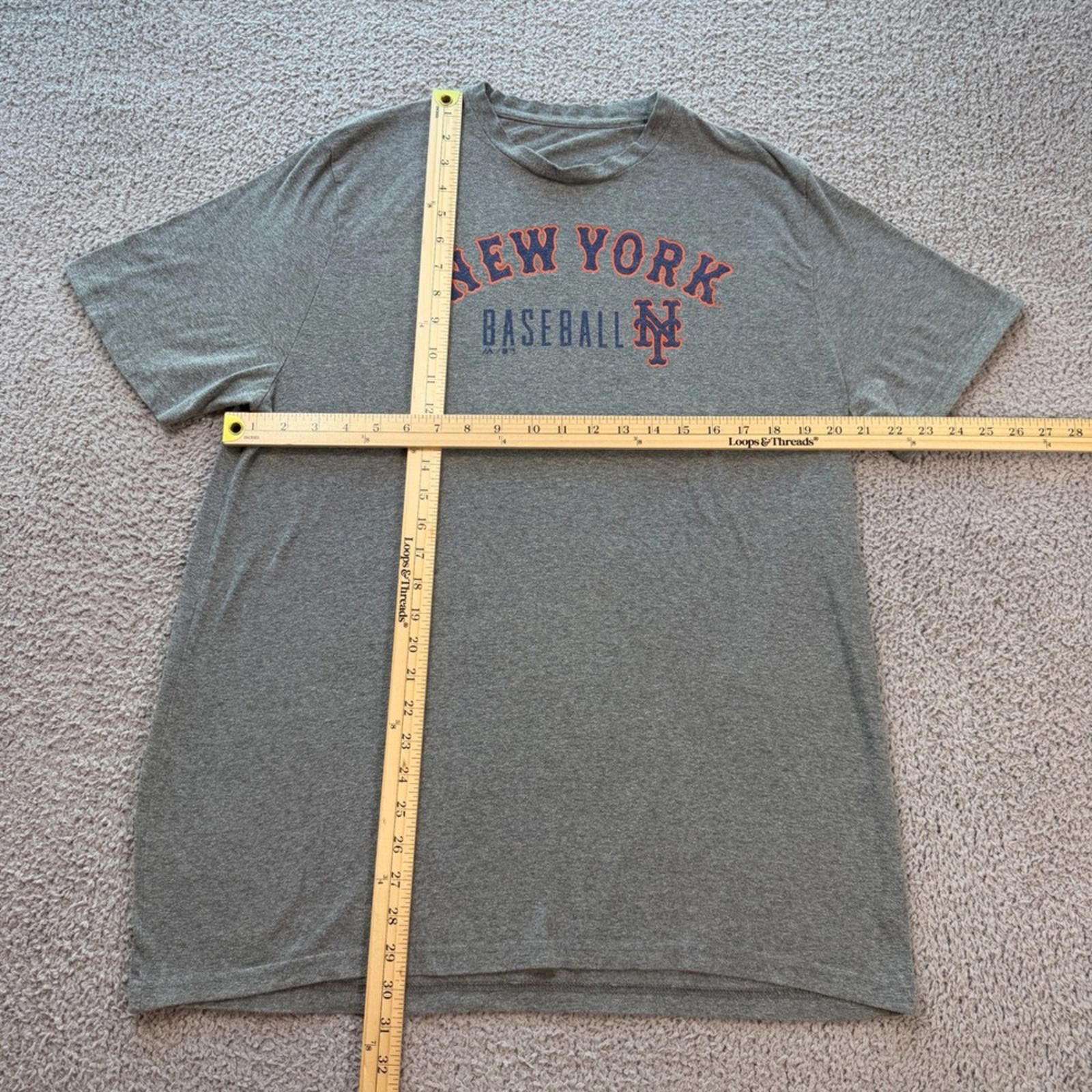 Other New York Mets Baseball Graphic T-Shirt Mens XL Heather Gray Size US XL / EU 56 / 4 - 2 Thumbnail