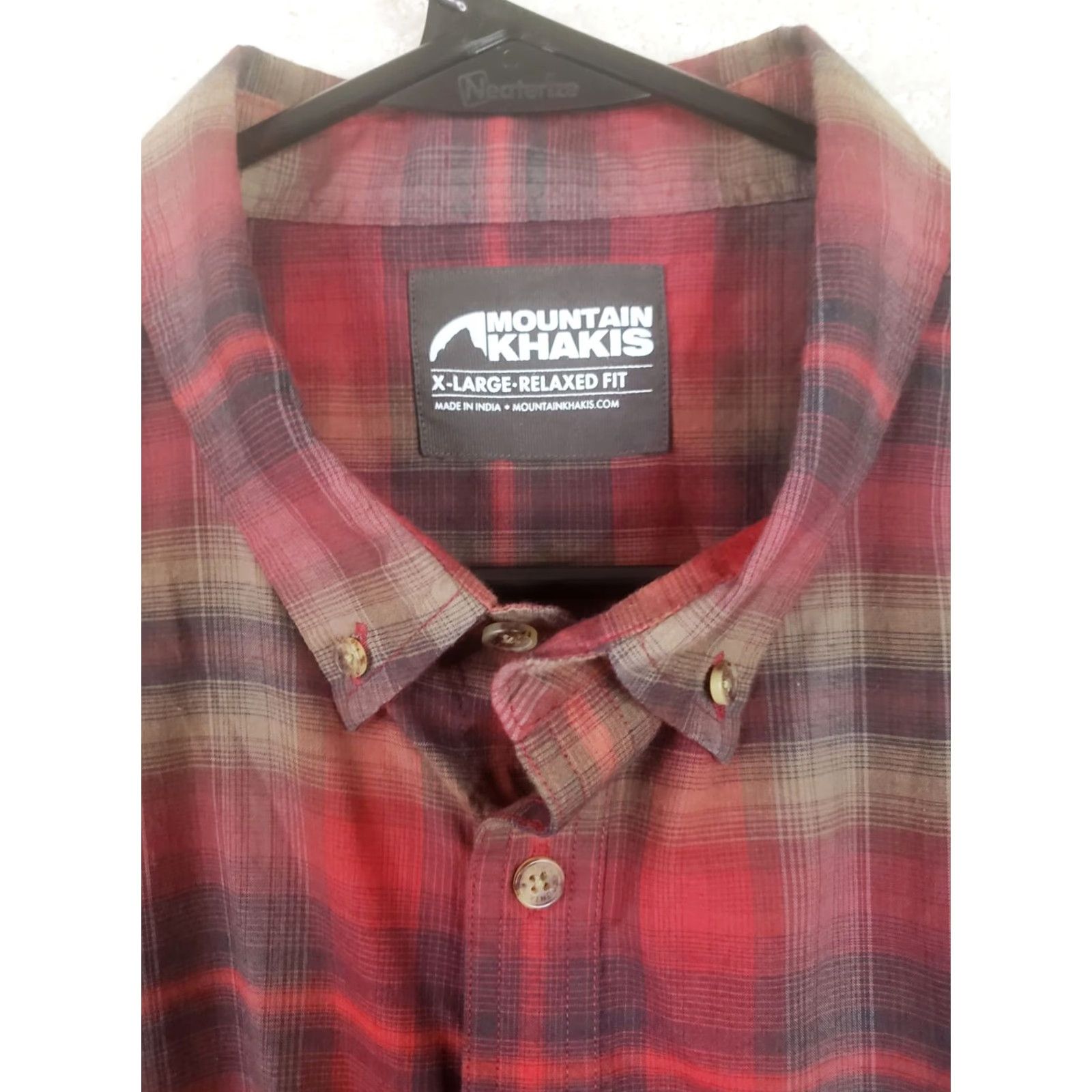 Mountain Khakis Mountain Khakis Shirt Men's XL Red Plaid Long Sleeve Button Up Flannel Relaxed F Size US XL / EU 56 / 4 - 5 Thumbnail
