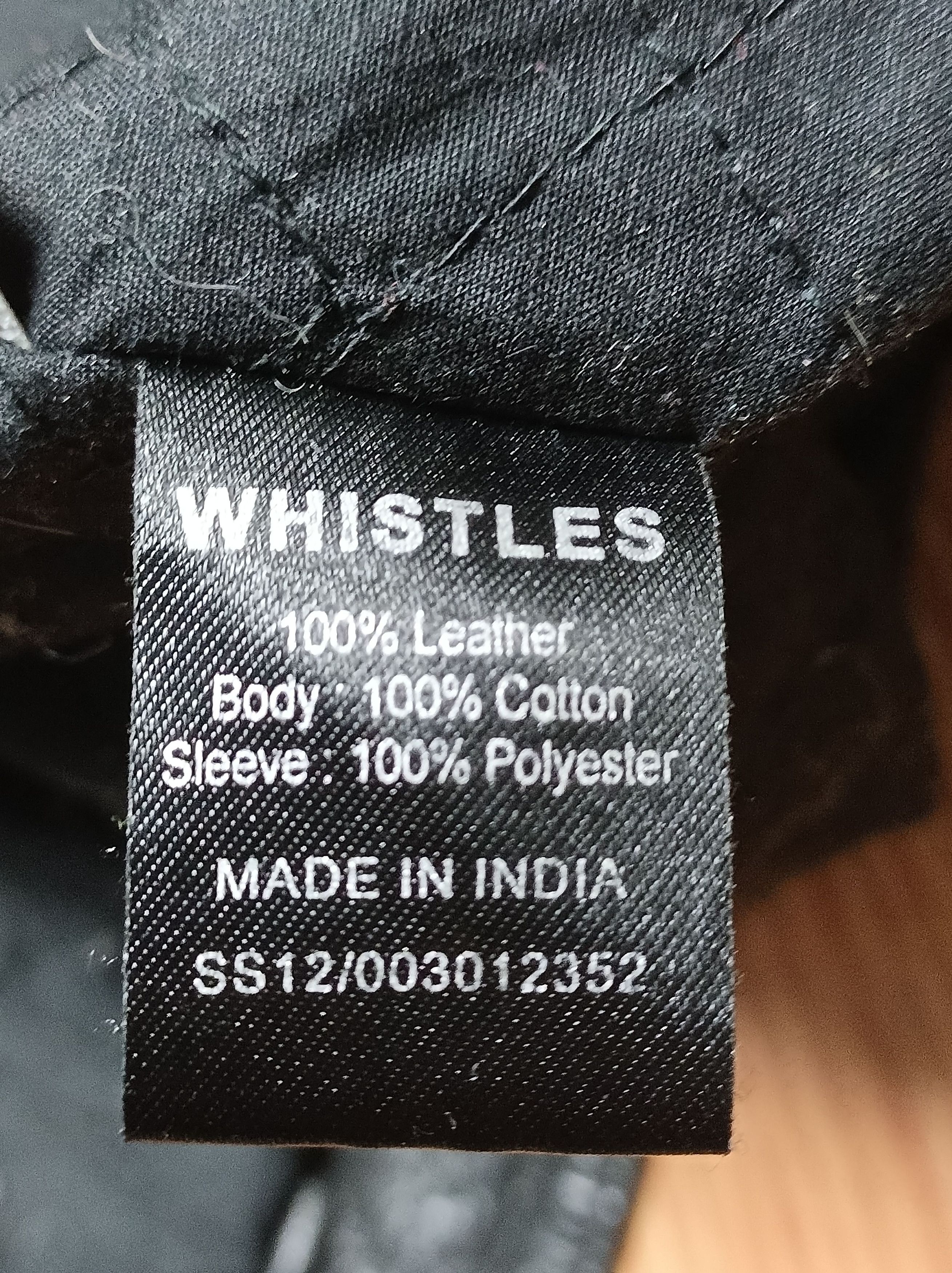 Whistles WHISTLES Leather Biker Jacket Black Womens US8 EU40 Size M / US 6-8 / IT 42-44 - 13 Thumbnail
