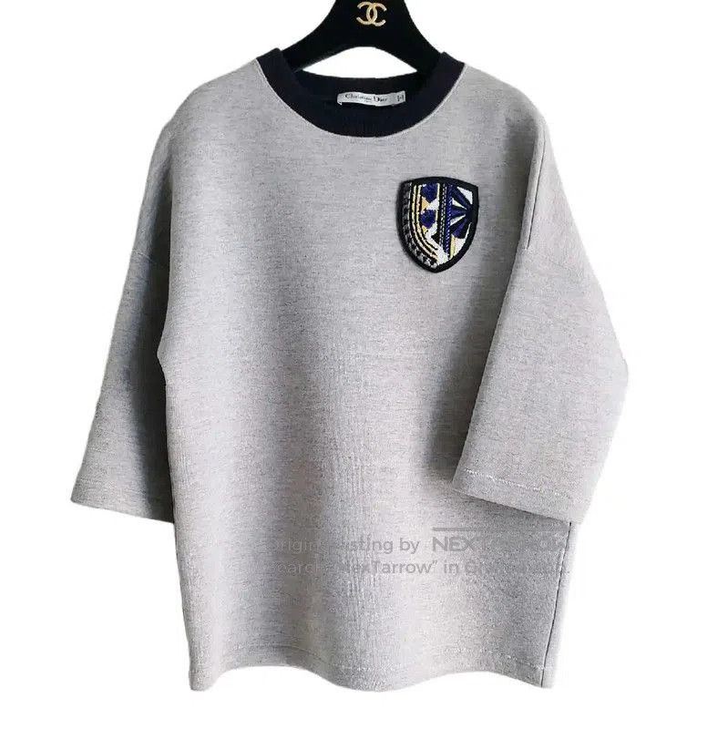 Dior Dior Gray Cotton Short Sleeve Sweatshirt . Size S / US 4 / IT 40 - 1 Thumbnail