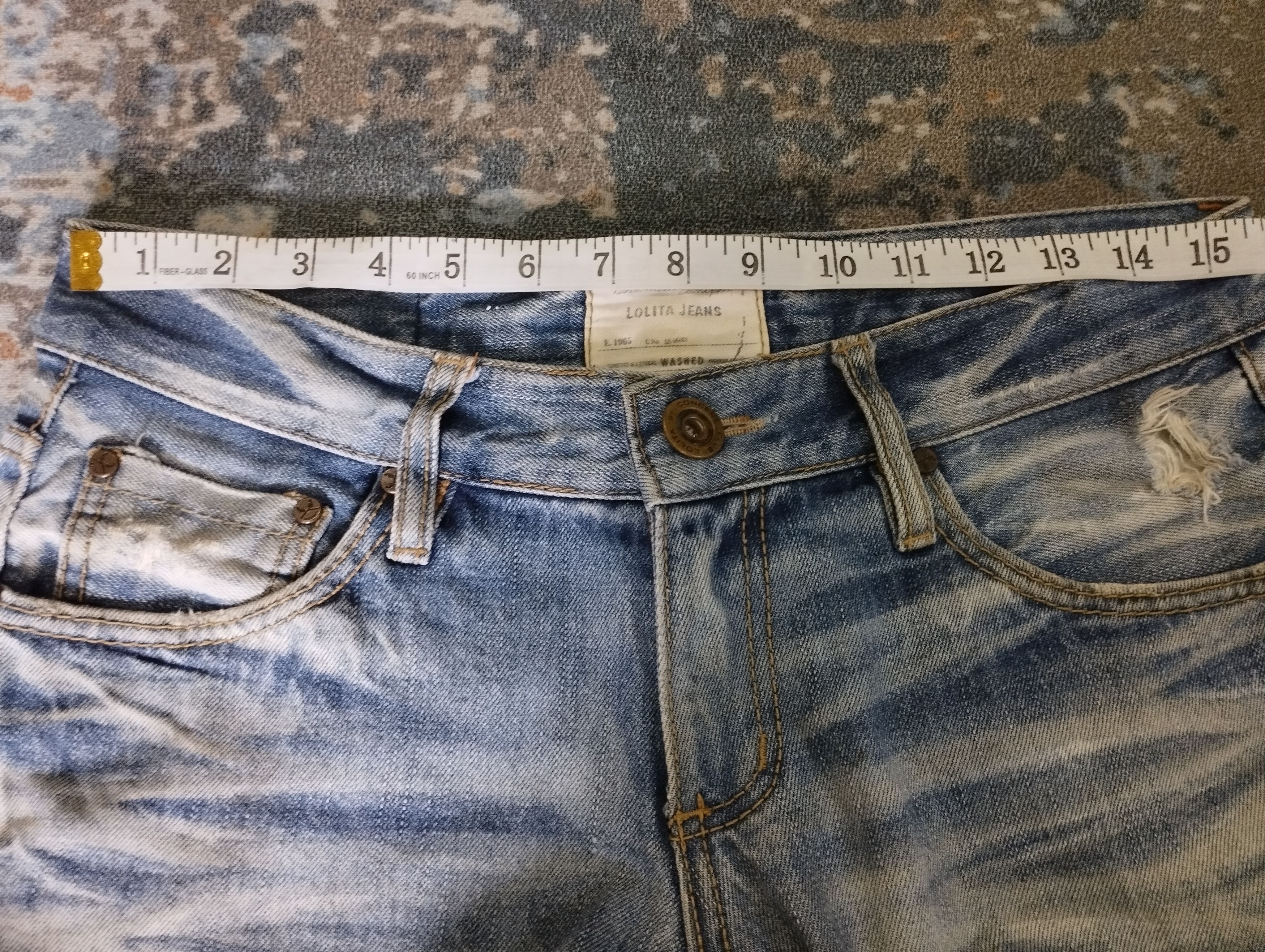 Tornado Mart Stone Wash Jeans Lolita Roargun x Yoshitomo Nara Claws Jeans Size US 31 - 8 Thumbnail