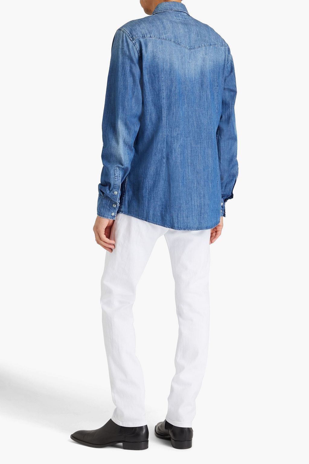 Dolce & Gabbana o1y0125 Denim Shirt in Blue Size US L / EU 52-54 / 3 - 3 Thumbnail
