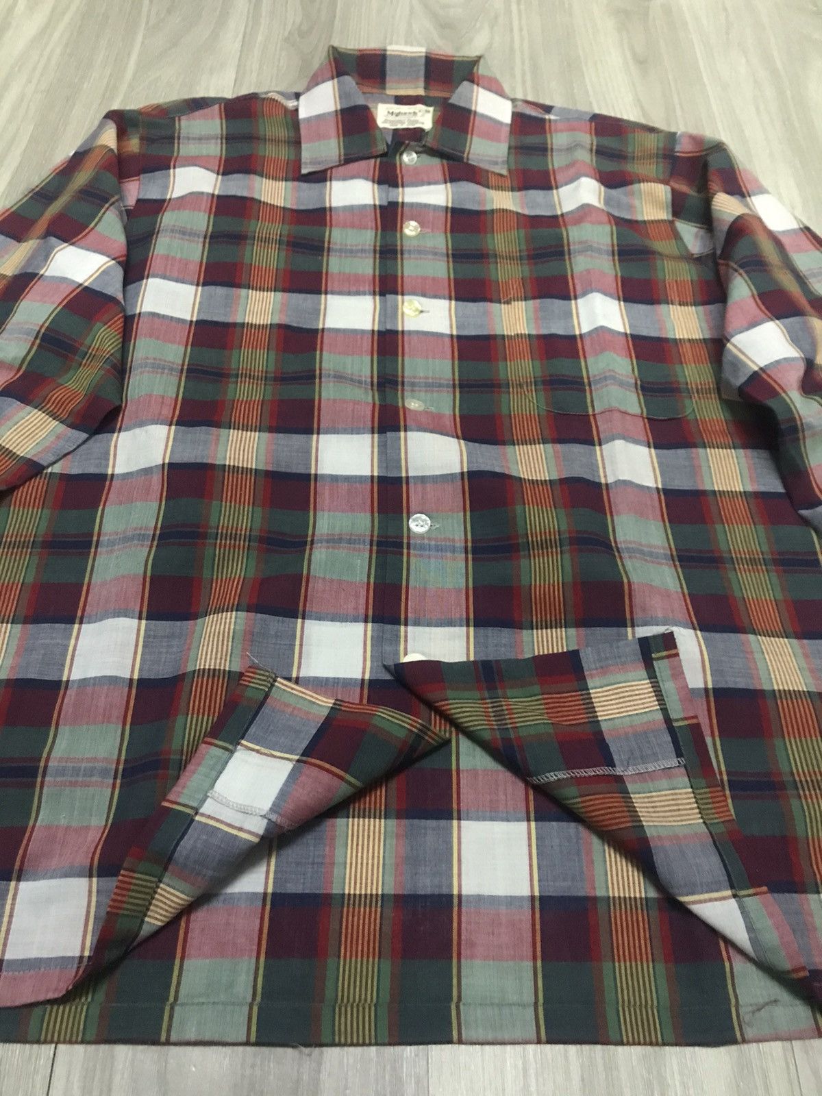 Vintage Vintage MOHAWK Polycotton Open Collar Shirt Size US M / EU 48-50 / 2 - 3 Thumbnail
