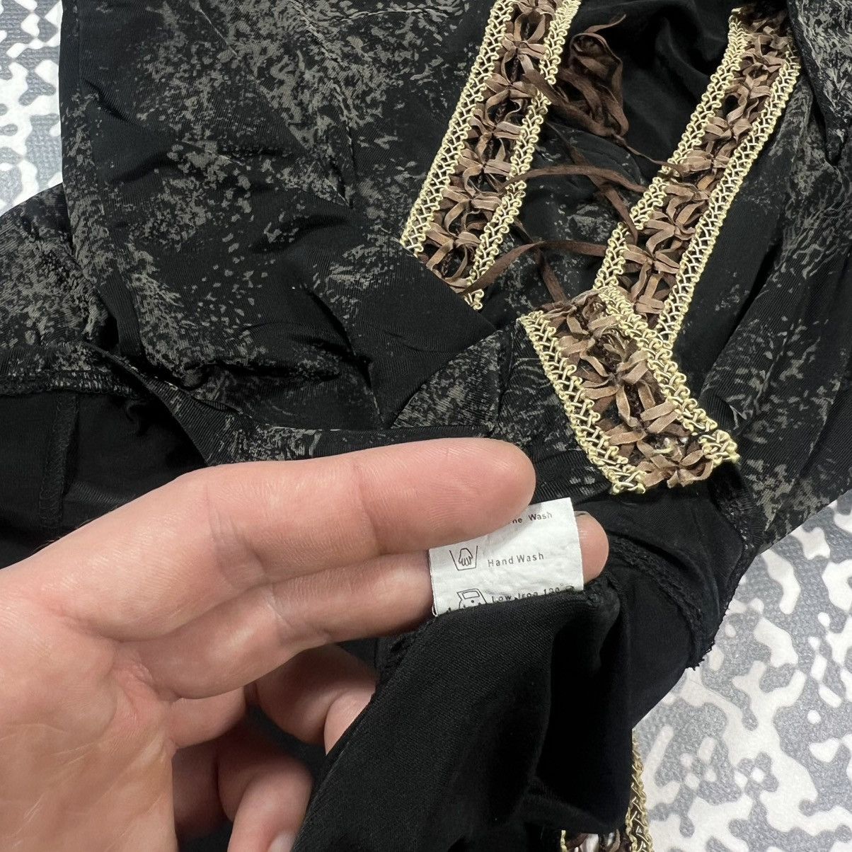 Japanese Brand Vintage Y2K Japanese Front Lace Up Napoleon 90s Style Shirt Size L / US 10 / IT 46 - 13 Thumbnail