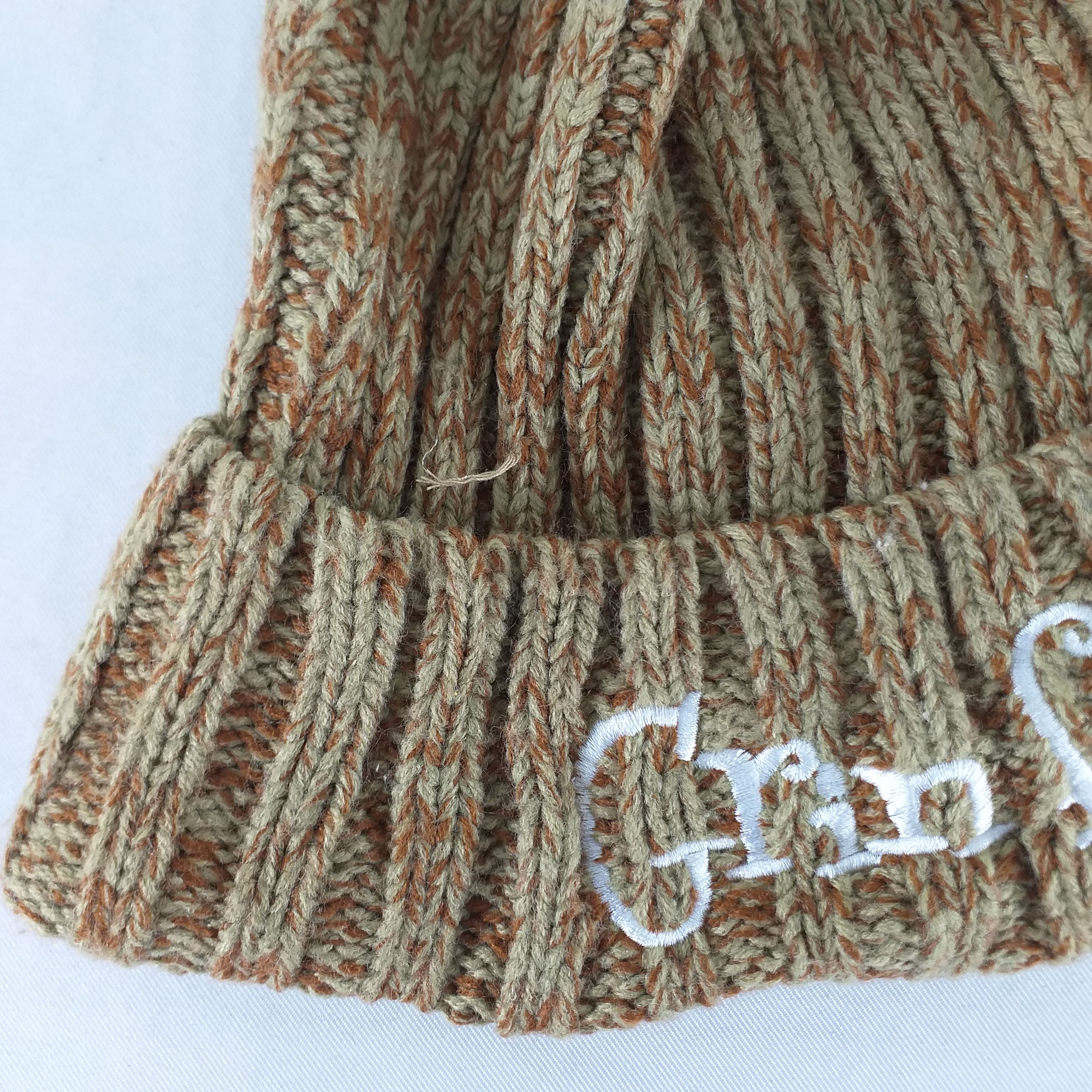 Japanese Brand Grin Face Embroidery Snow Cap Beanie Hat -BN315 Size ONE SIZE - 4 Thumbnail
