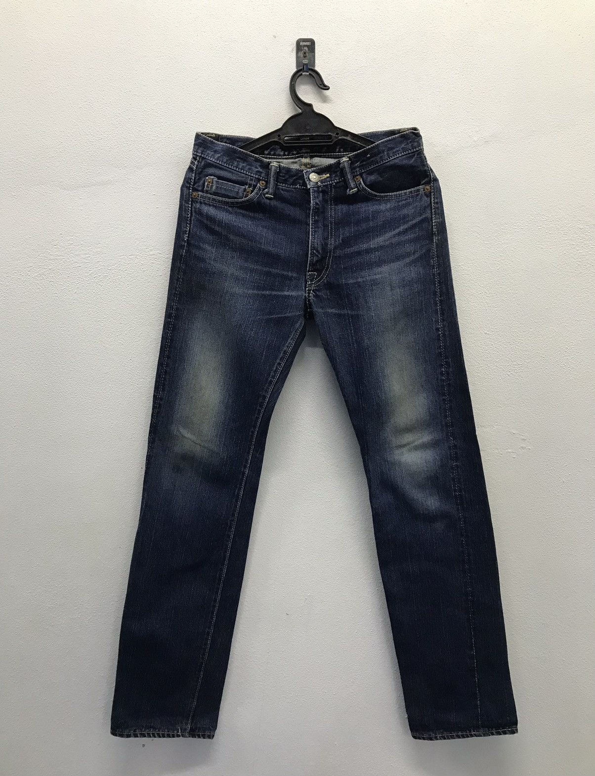 Japanese Brand × Vintage Vintage Deep Blue Made In Japan Denim Pants Size US 30 / EU 46 - 1 Thumbnail