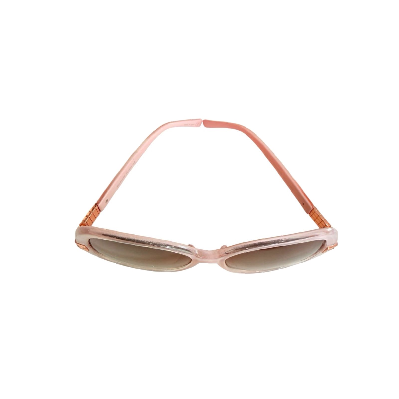 Kenneth Jay Lane VINTAGE Kenneth Jay Lane KJL-41238 Blush Retro Sunglasses Jackie O Pink Bling Sunglasses Unisex Adult Pink Brown Gradient Glam Rock Size ONE SIZE - 3 Thumbnail