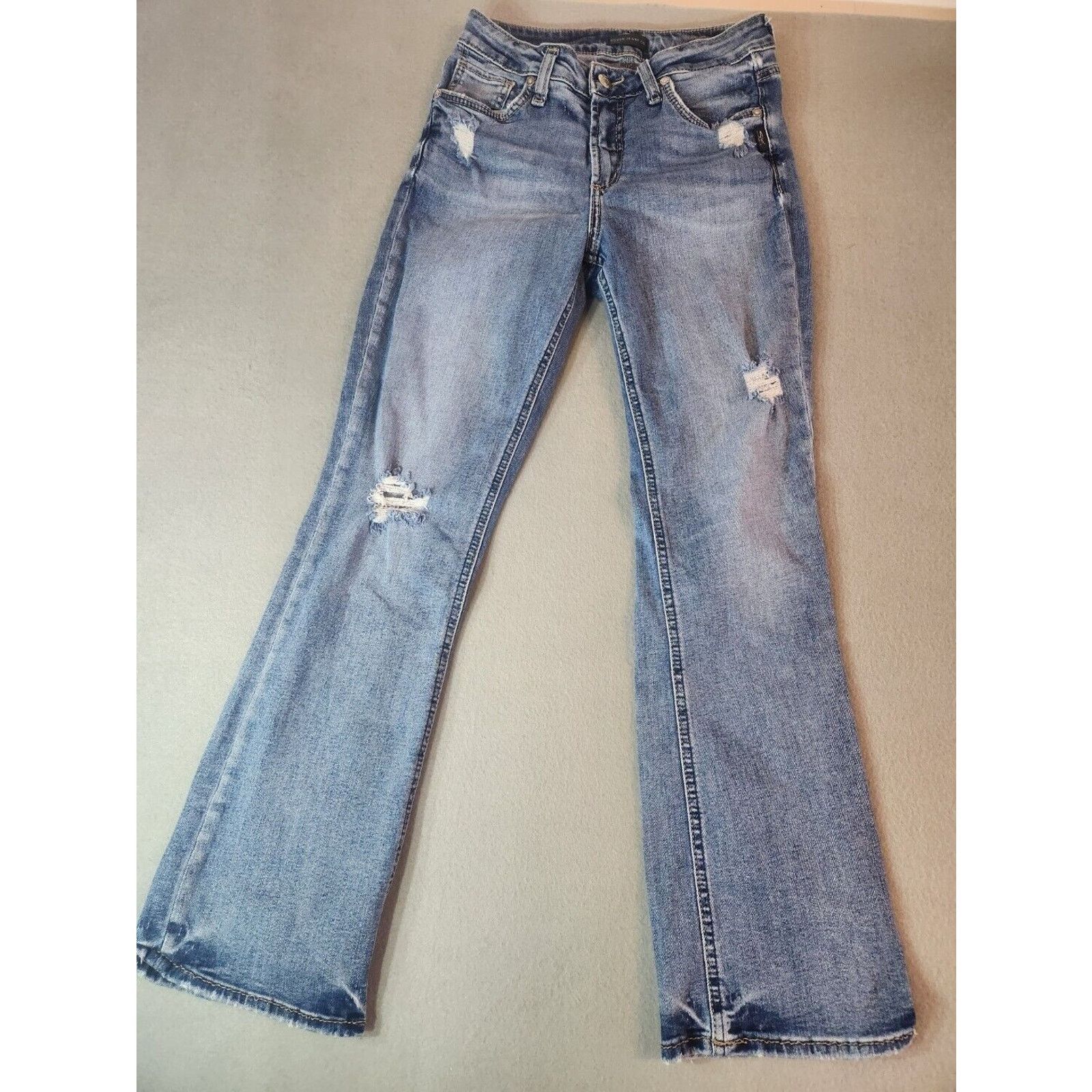 Silver Jeans Co. Silver Jeans Company Avery Slim Boot Mid Rise Jeans 29 x 31 Size 29" - 5 Thumbnail