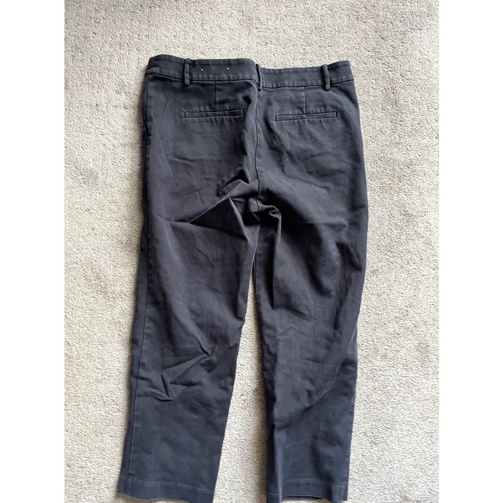 Ann Taylor Ladies Ann Taylor LOFT The Riviera Slim Pant Chino Pants Size 12 Black Size 34" / US 12 / IT 48 - 3 Thumbnail