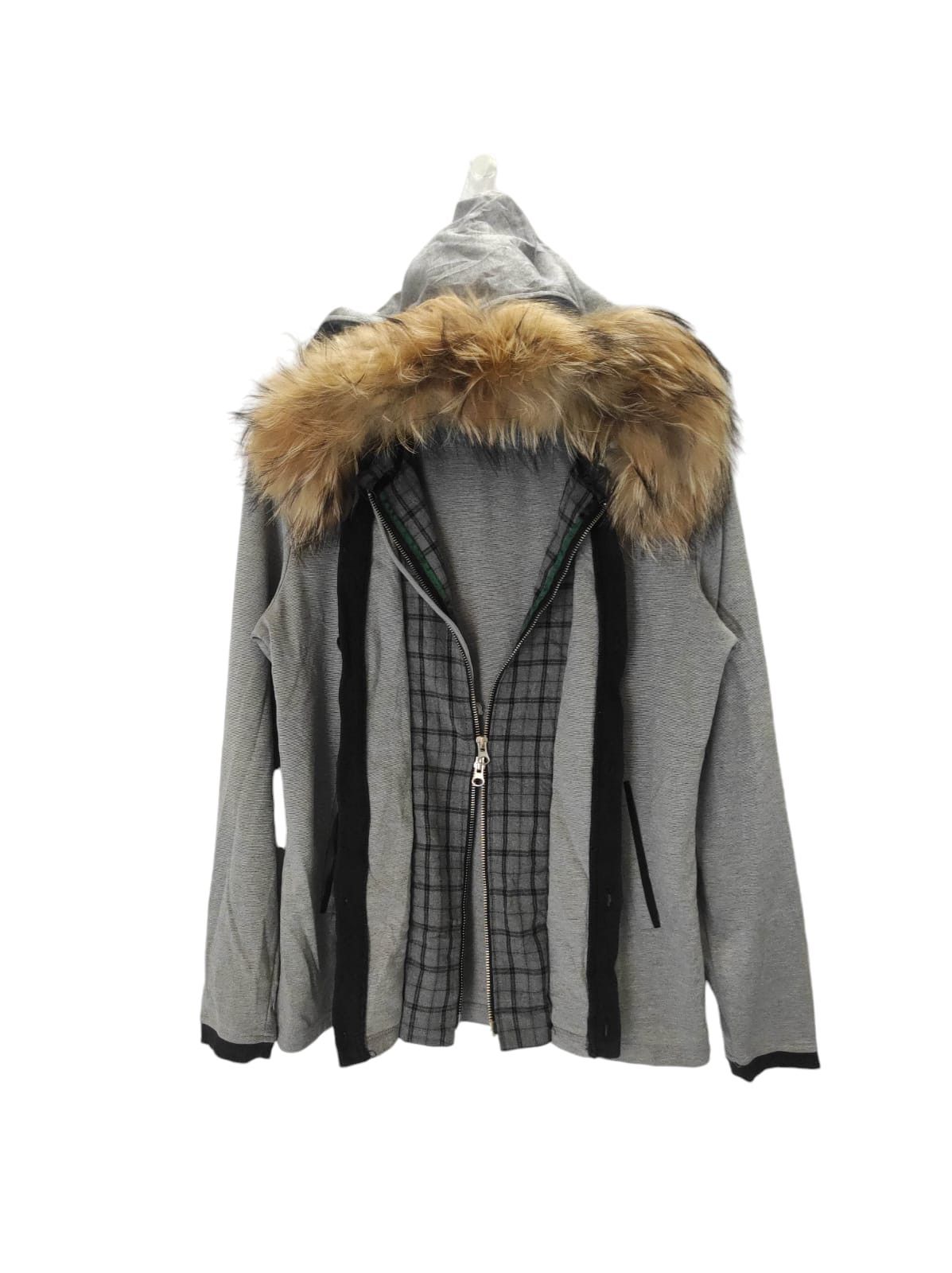 Pre-owned Hysteric Glamour X If Six Was Nine Tk Zip Fur Hoodie Ifsixwasnine Lgb Style In Grey