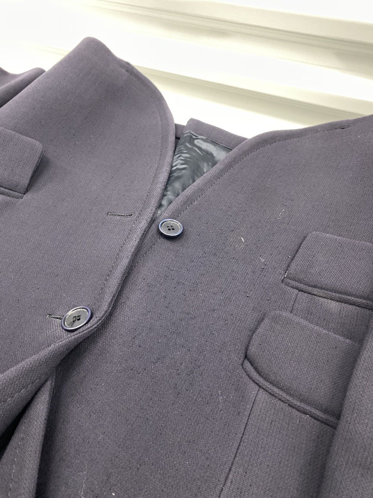 Prada Prada Navy Heavy Blazer Size 42R - 14 Thumbnail