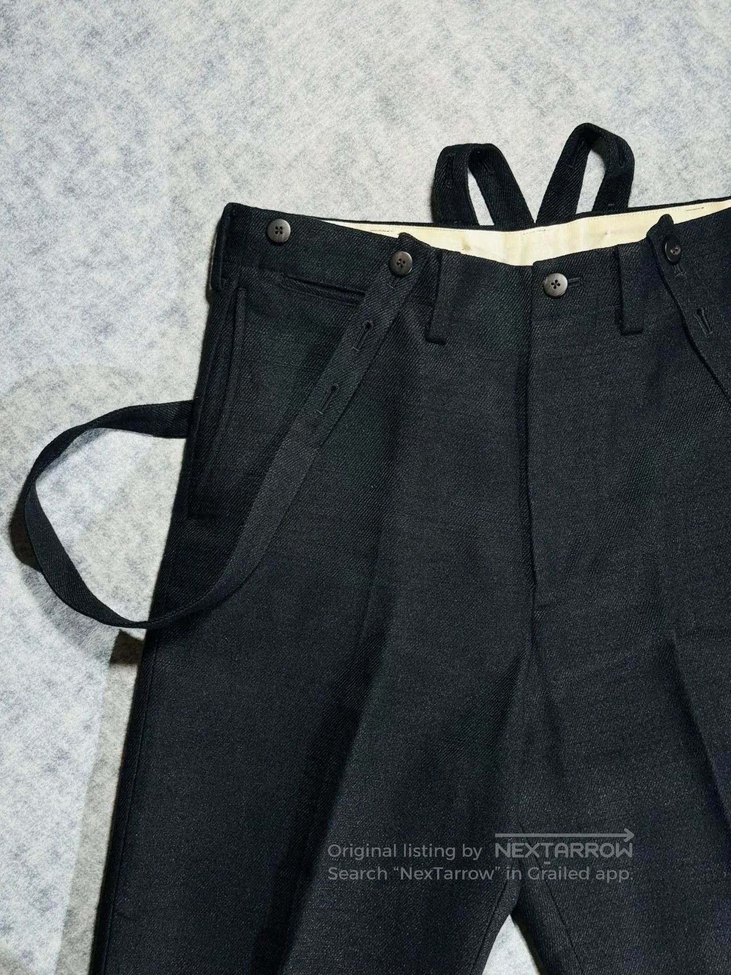 Visvim visvim black suspenders pants made of wool. Size US 26 / EU 42 - 3 Thumbnail