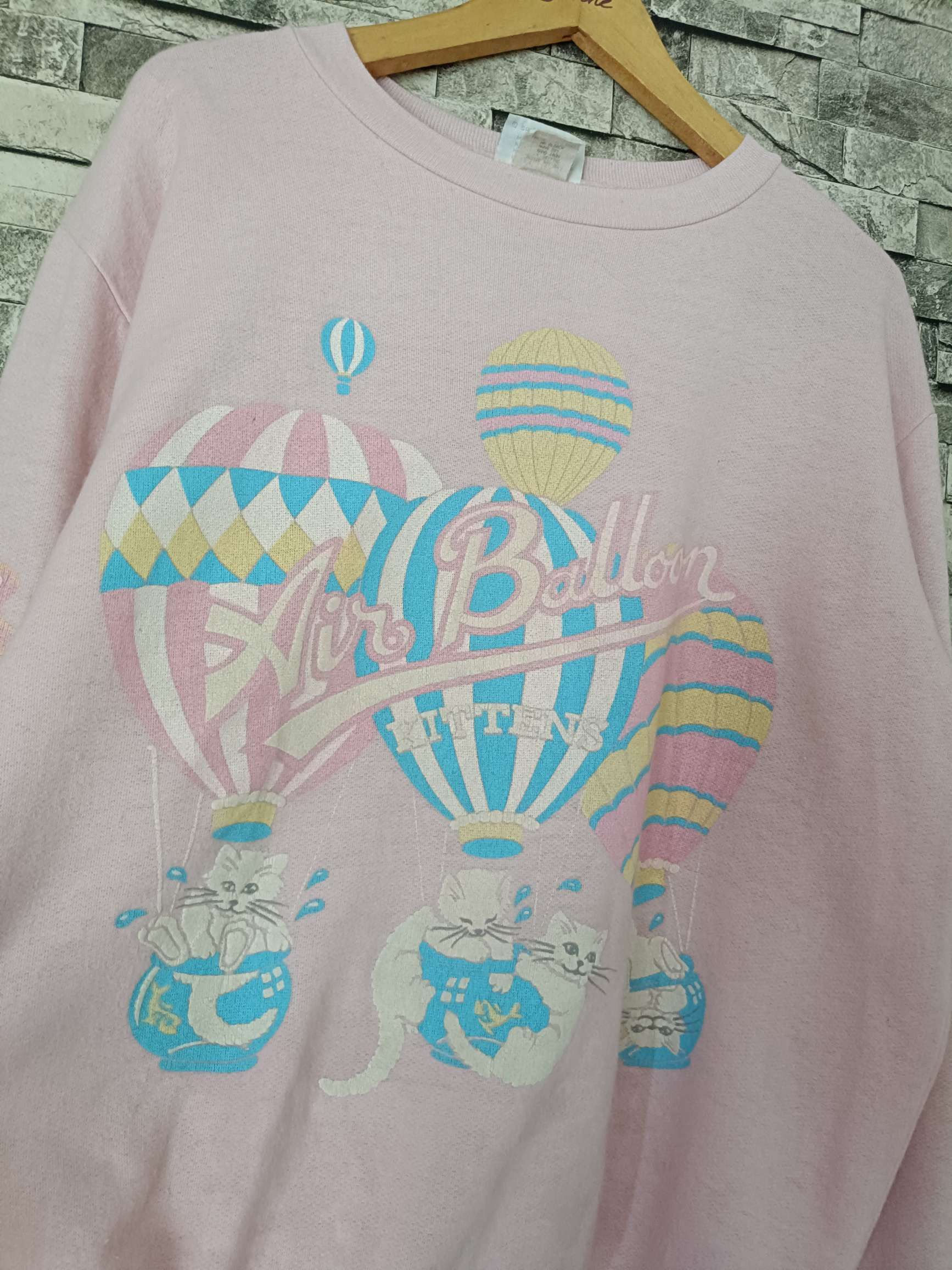 Vintage Vintage scarab San Francisco cats balloon oversized sweater Size ONE SIZE - 3 Thumbnail