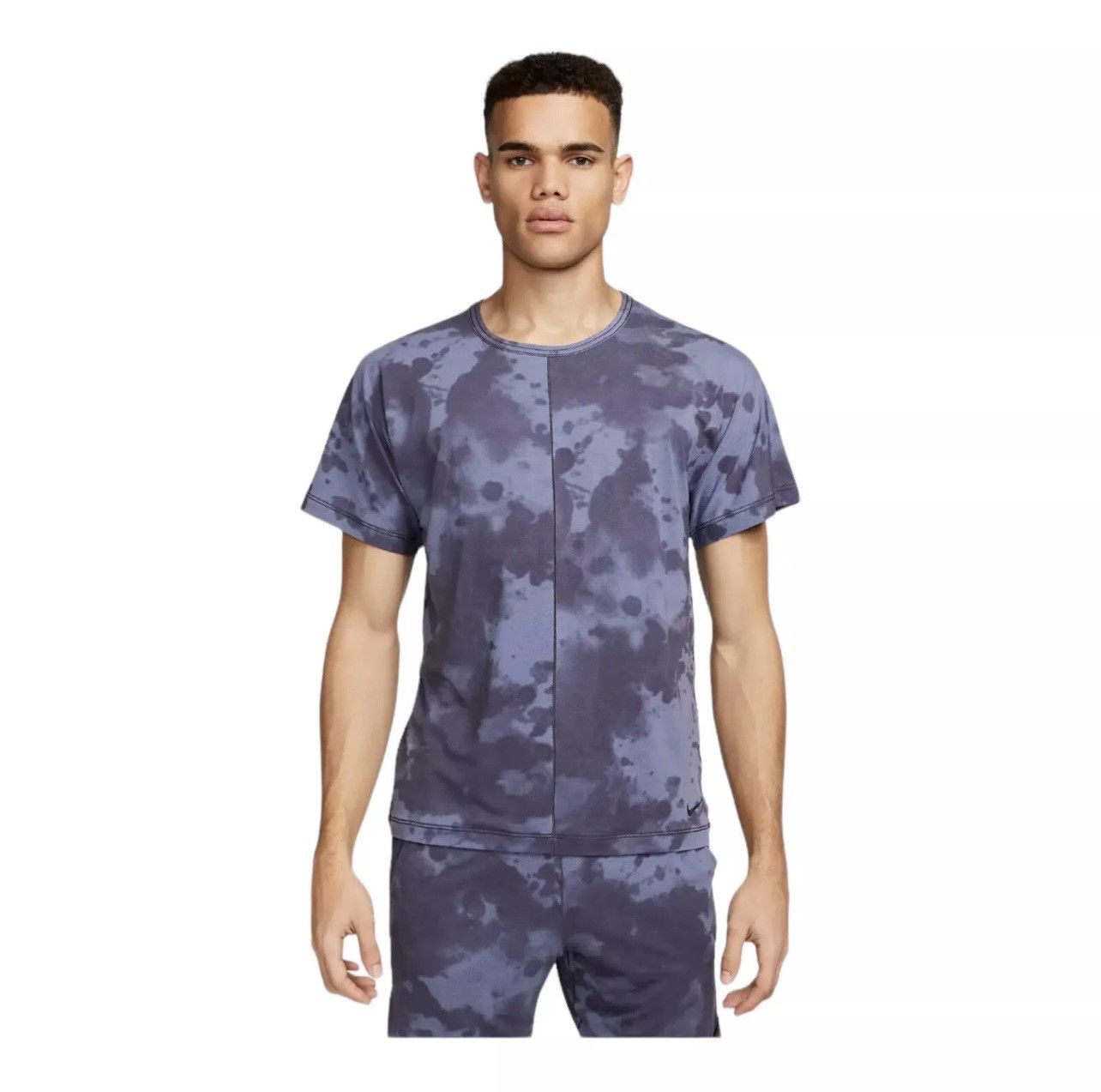 Nike Nike Dri-FIT Allover Print Short-Sleeve Yoga Top Gridiron Size US XL / EU 56 / 4 - 1 Thumbnail