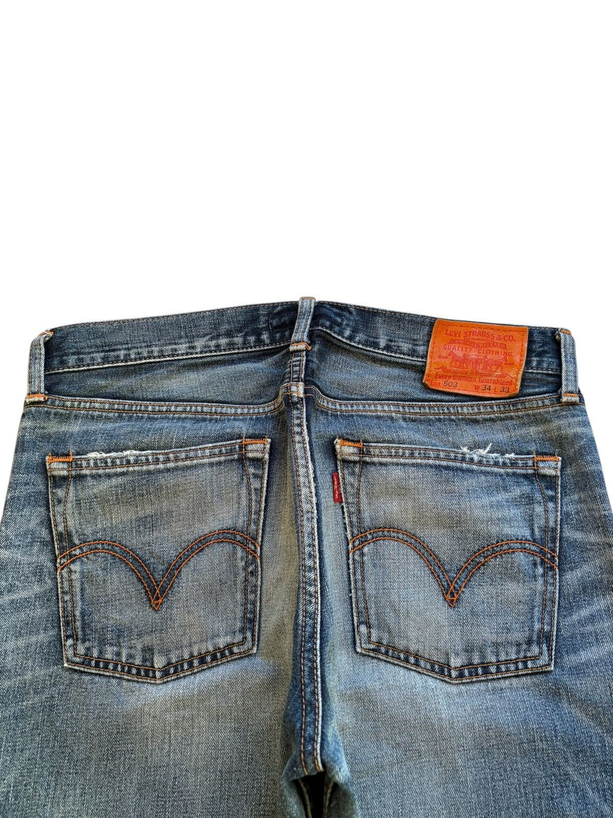 Levi's Vintage 90s Classic Levis 503 Faded Wash Baggy Jeans Size US 34 / EU 50 - 8 Thumbnail