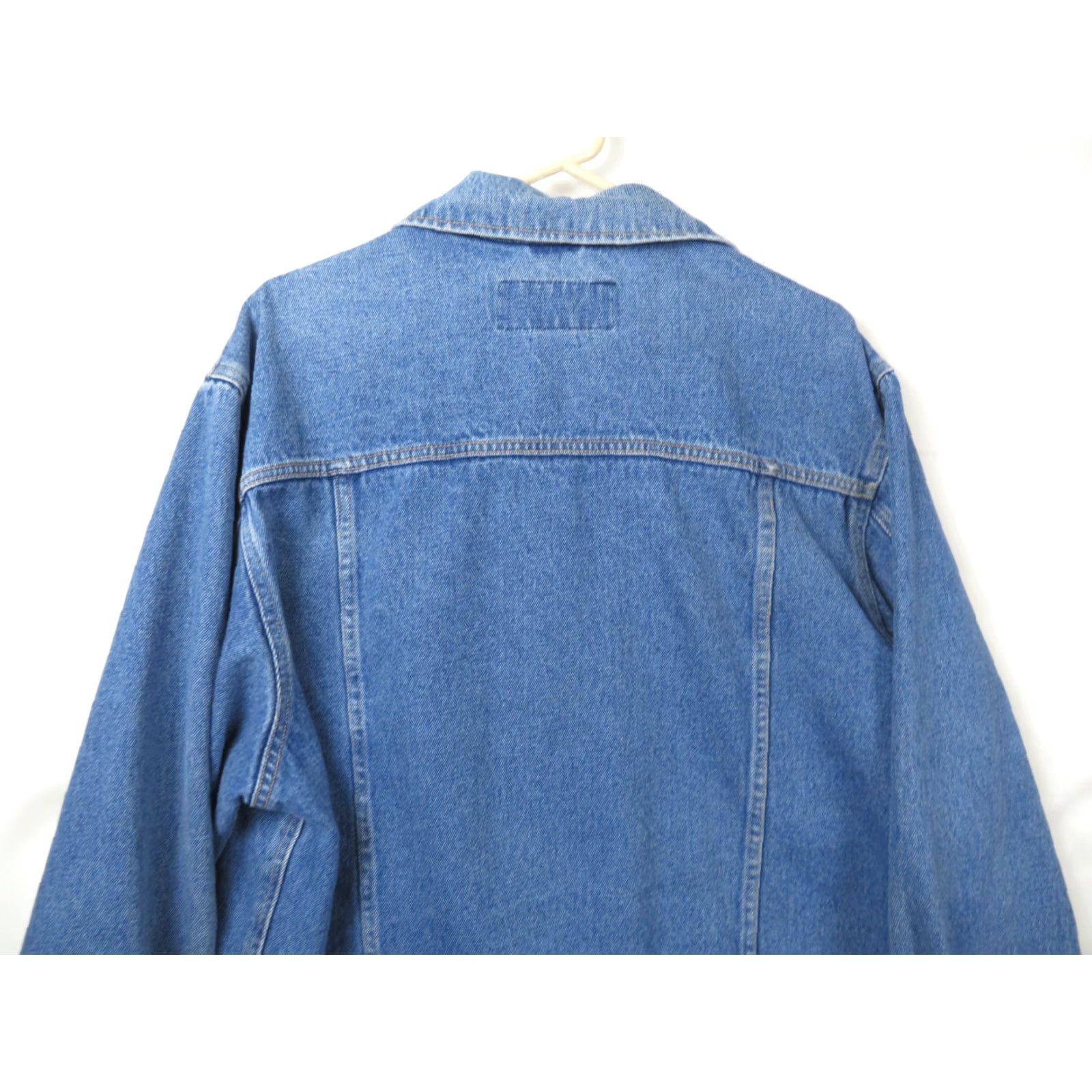 Wrangler VINTAGE Wrangler Hero Distressed Denim Jean Jacket Blue Large Regular Mens Jacket Size US 33 - 7 Thumbnail