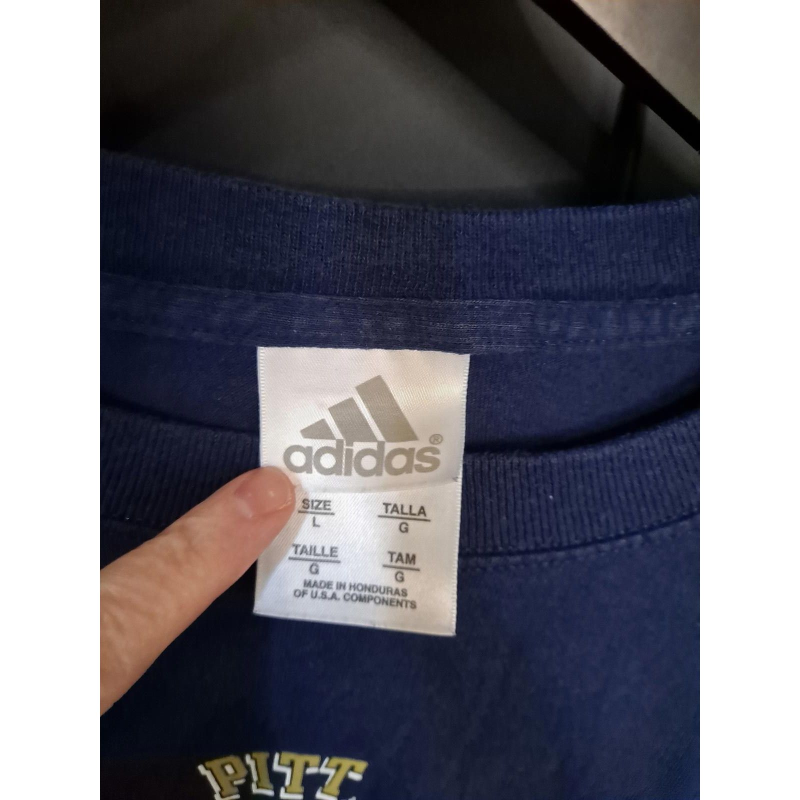 Adidas Adidas Pitt Panthers Basketball Blue Long Sleeve Shirt Size Size US L / EU 52-54 / 3 - 2 Thumbnail