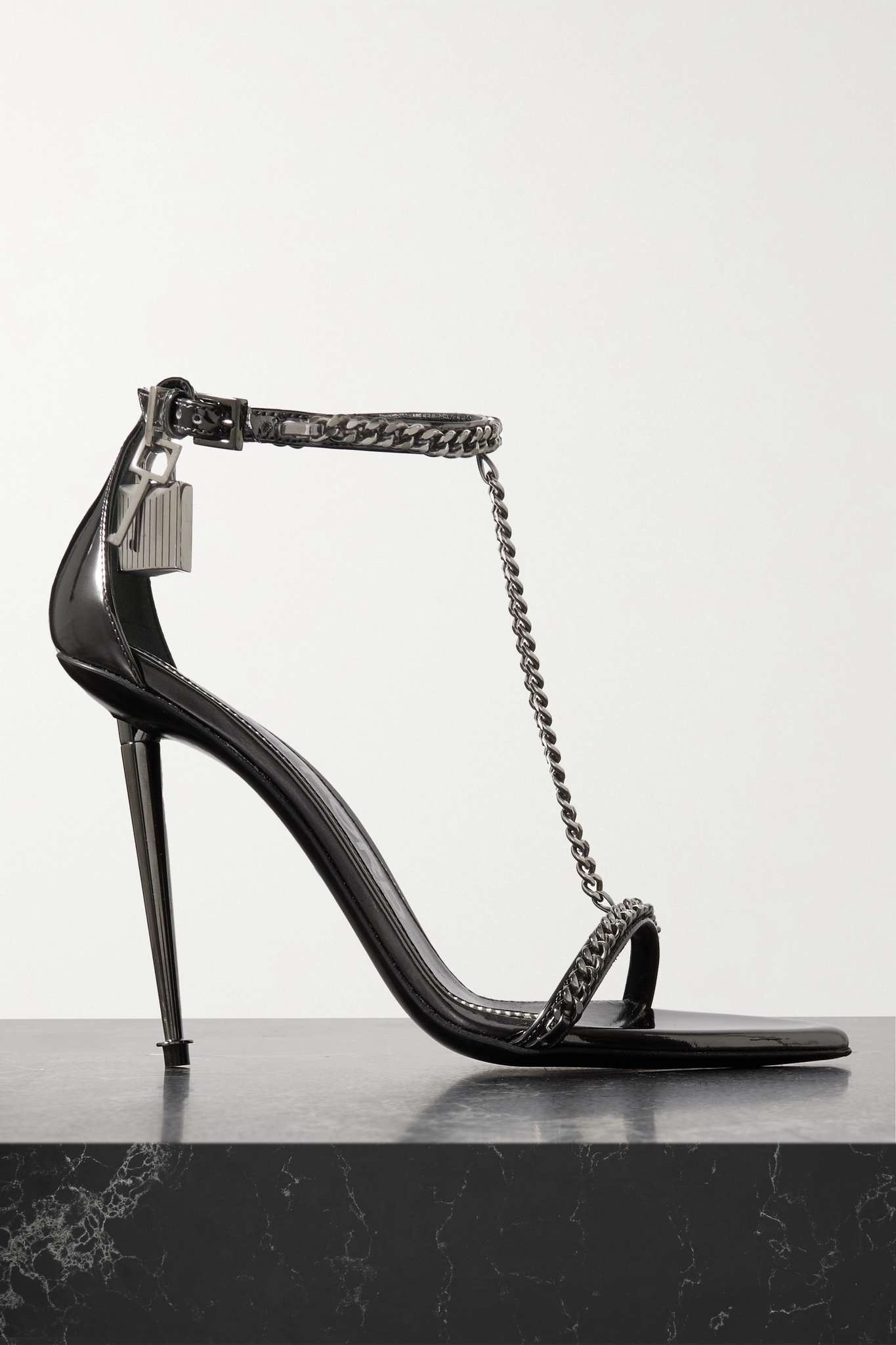 Tom Ford o1loc1c0325 W3078 Hi Heel Sandals in Dark Grey Size US 11 / IT 41 - 1 Thumbnail