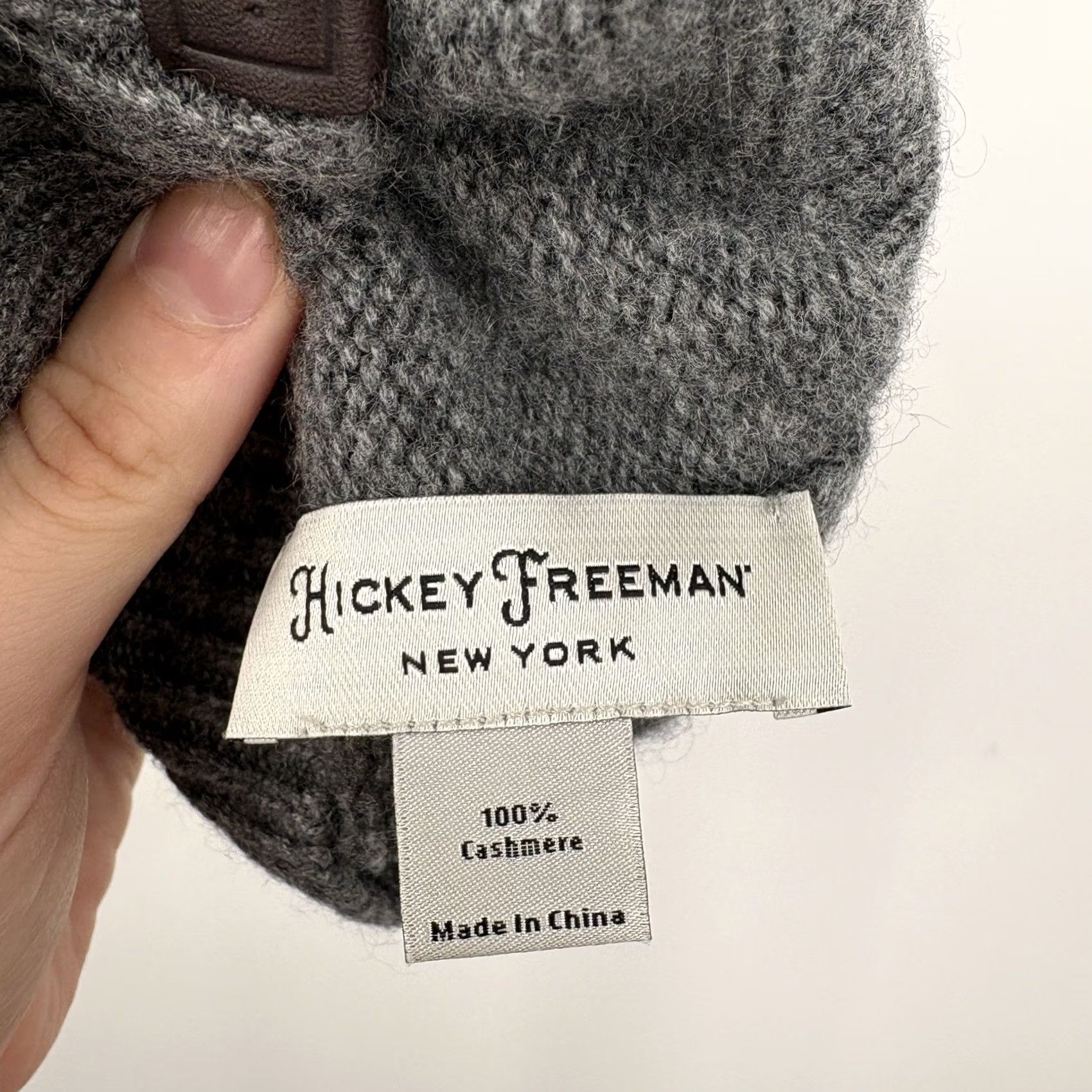 Vintage Hickey Freeman Beanie Knit Hat Cashmere Gray Unisex Adults One Size Fall Winter Classic Outdoor Stretch Cozy Soft Luxury Size ONE SIZE - 6 Thumbnail