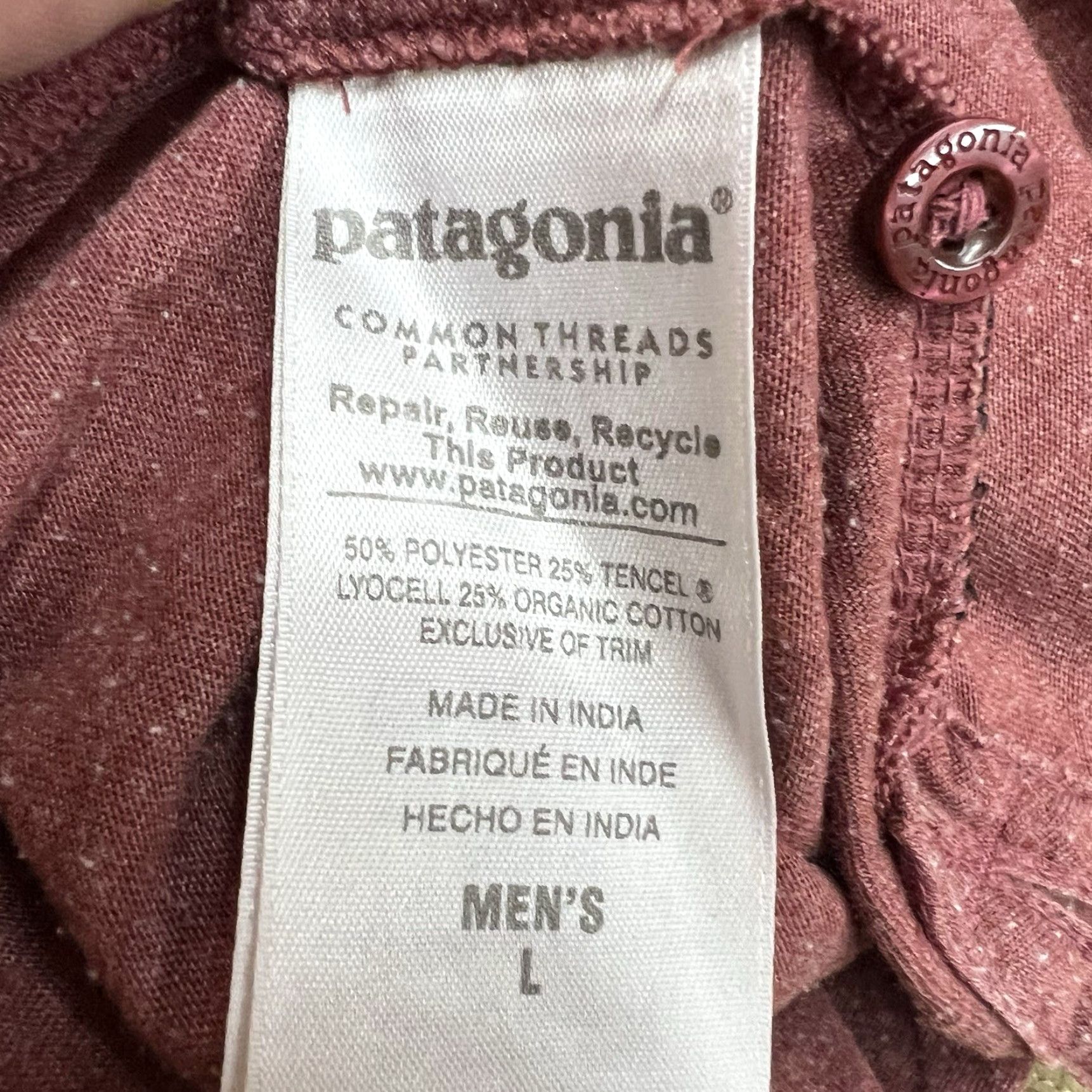 Patagonia Patagonia Polo Shirt Men’s Size L Brick Red Short Sleeve Shirt Mens Polo Brick Red Pattern Solid 90s Outdoor Classic Adapted Size US L / EU 52-54 / 3 - 6 Thumbnail