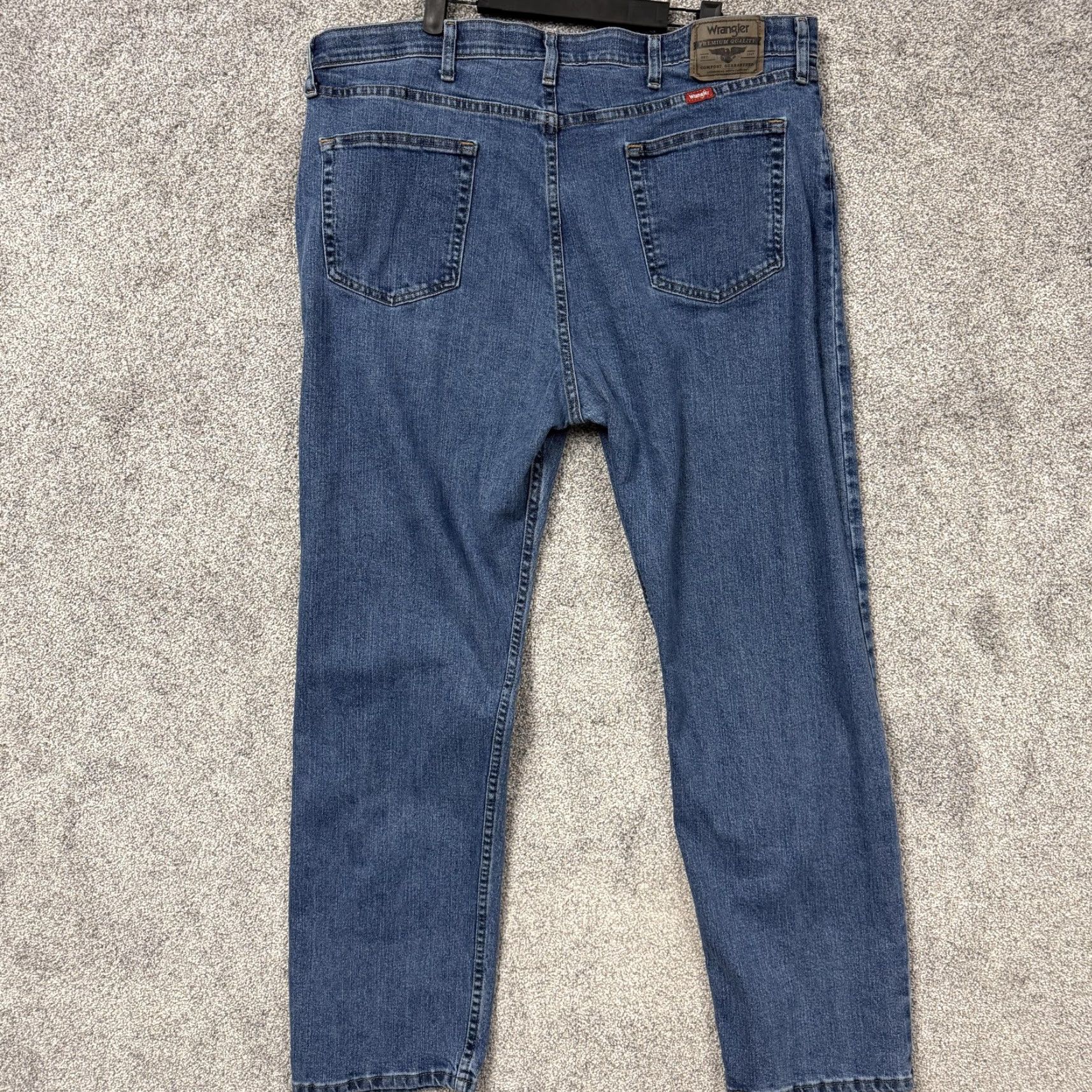 Wrangler Wrangler Jeans Men 40x29.5 Blue Denim Baggy Straight Leg Comfort Flex Waistband 5-Pocket Regular Rise Jeans Size US 40 / EU 56 - 7 Thumbnail