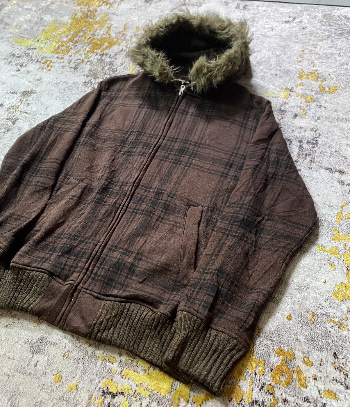 If Six Was Nine × Japanese Brand × Le Grande Bleu (L.G.B.) Japanes bullet noise fur hoodie ifsix lgb style Size US M / EU 48-50 / 2 - 2 Thumbnail