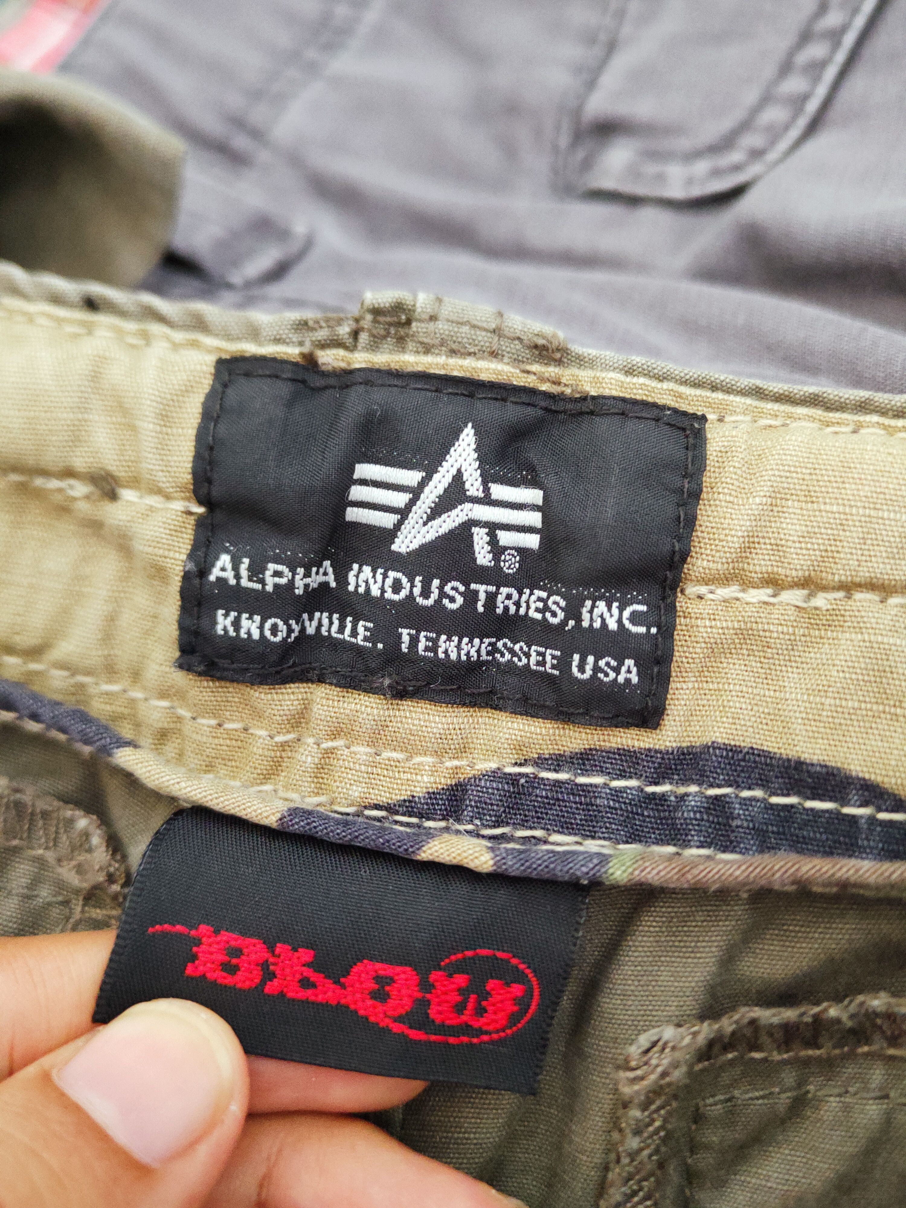 Alpha Industries Alpha Industries X Blow Olive Multipocket Cargo Pants #W896 Size US 32 / EU 48 - 17 Thumbnail