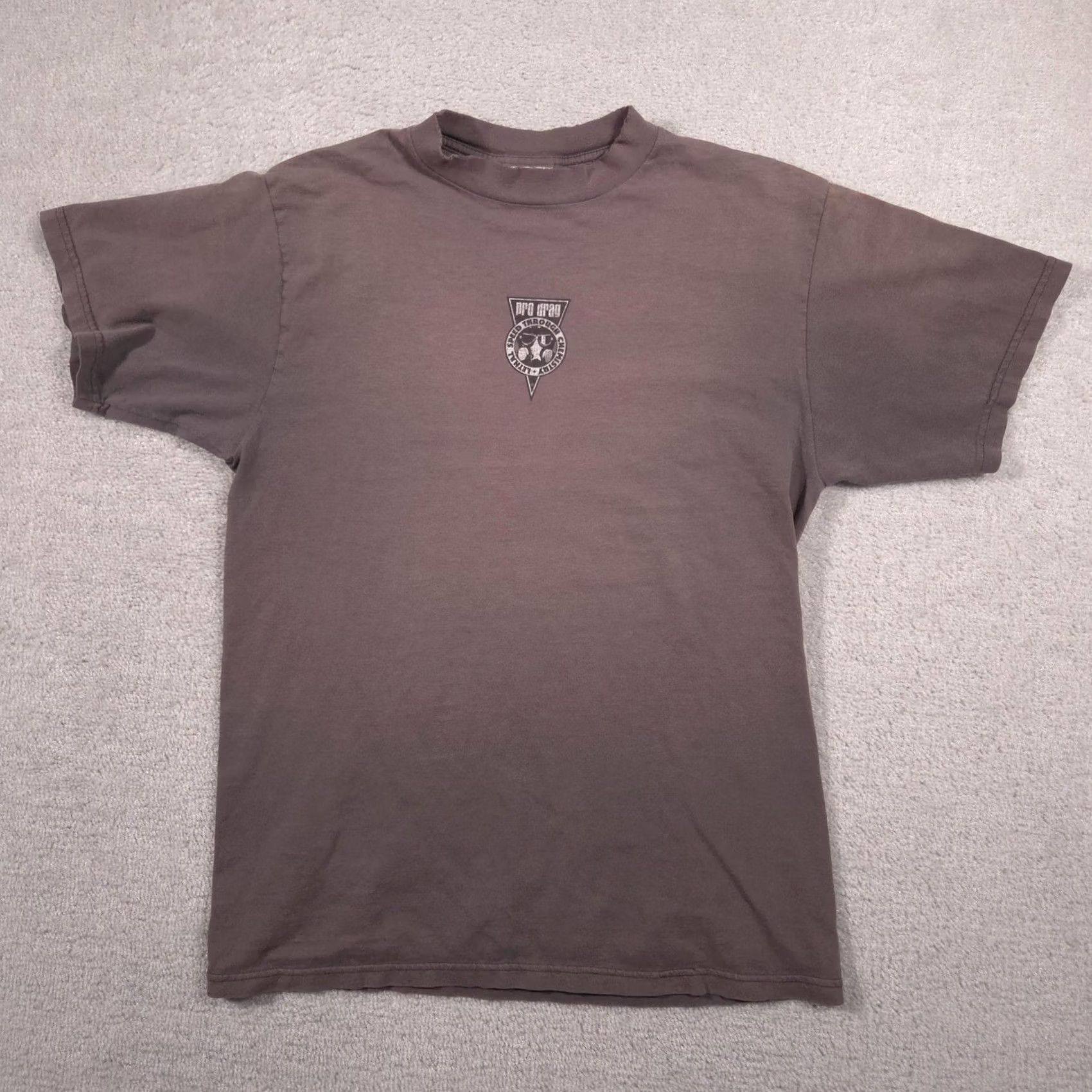 Tultex Tultex Shirt Mens Large Brown Pro Drag Speed Through Chemistry Skull Graphic Tee Size US L / EU 52-54 / 3 - 2 Thumbnail