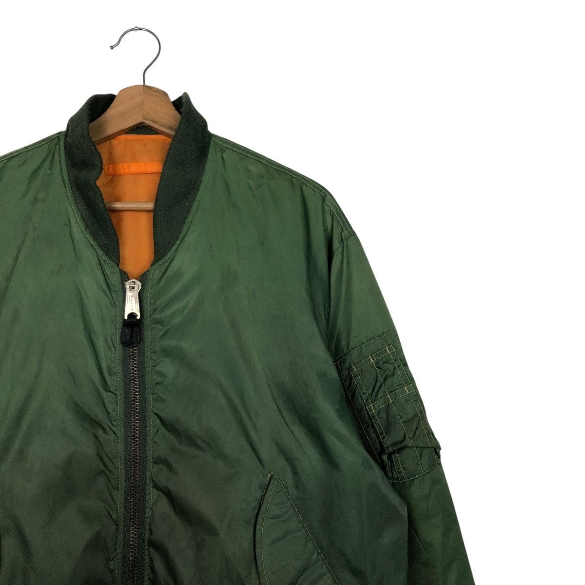 Japanese Brand 🔥VINTAGE MA-1 BOMBER JACKET MILITARY COLLECTION ISSEY MIYAKE Size US L / EU 52-54 / 3 - 8 Thumbnail