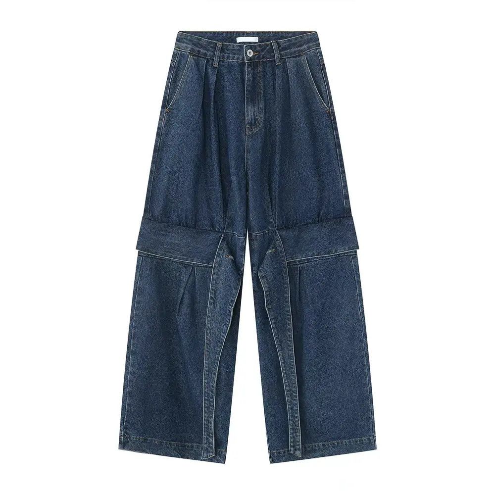 Japanese Brand × Jean Deconstructed Design Strappy Hip Hop Jeans Size US 33 - 4 Thumbnail