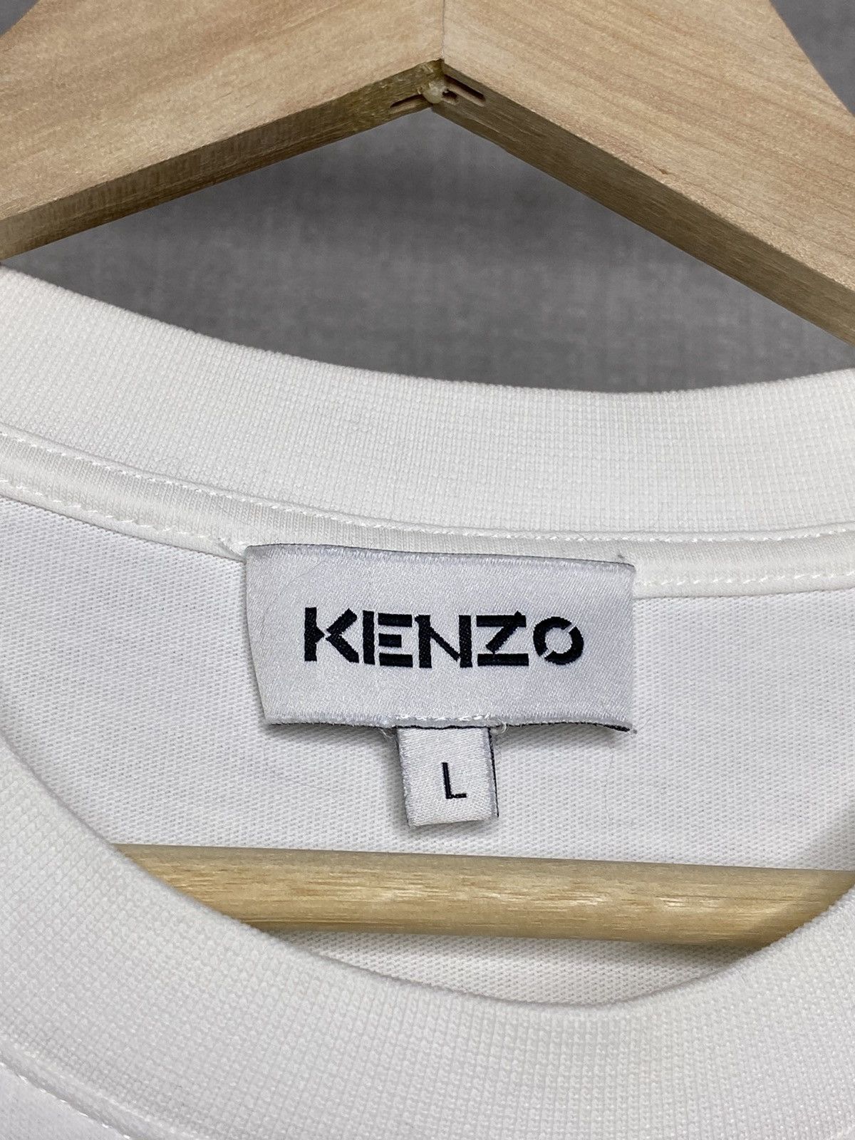 Kenzo Kenzo Tiger Embroidered Logo T Shirt Tee Oversized Cropped L Size US L / EU 52-54 / 3 - 4 Thumbnail