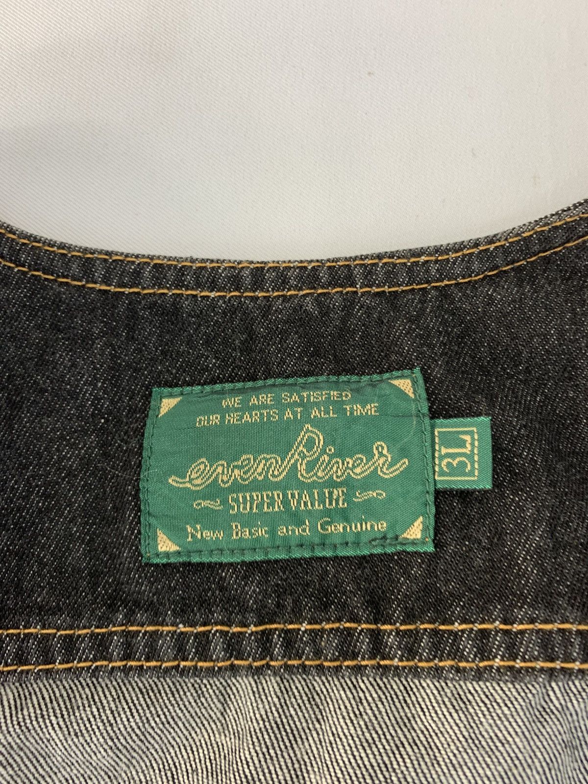 Japanese Brand 90s Evenriver Supervalue Vest Denim Jacket Multipocket Size US XL / EU 56 / 4 - 7 Thumbnail