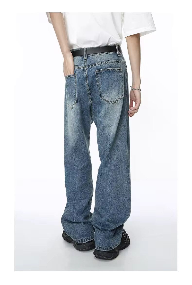 Jean × Vintage Streetwear Retro Washed Straight Pants Jeans Size US 30 / EU 46 - 4 Thumbnail