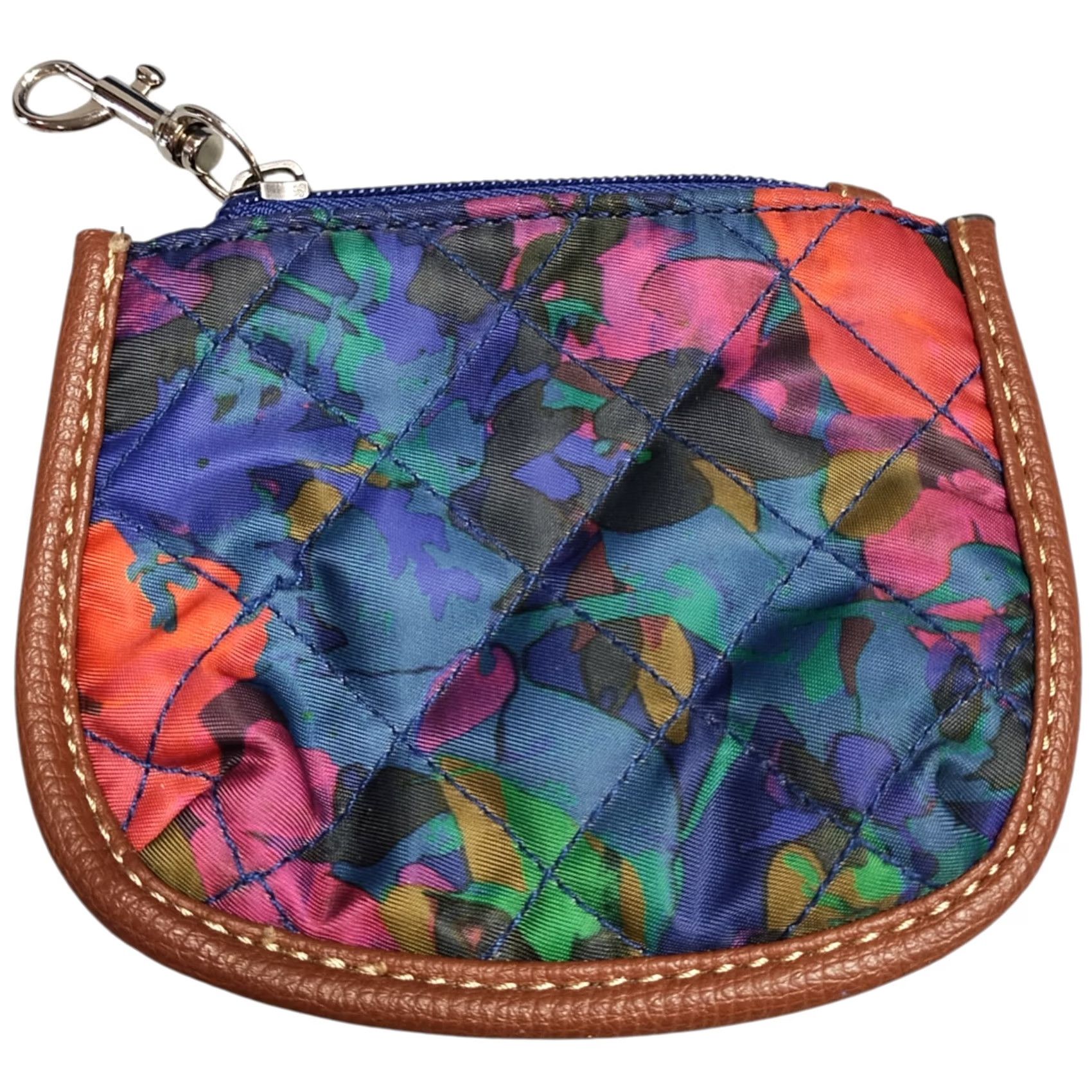 Franco Sarto Franco Sarto Satchel Bag Womens Multicolor Floral Quilted W/ Keychain Wallet Set of 2 Size ONE SIZE - 5 Thumbnail