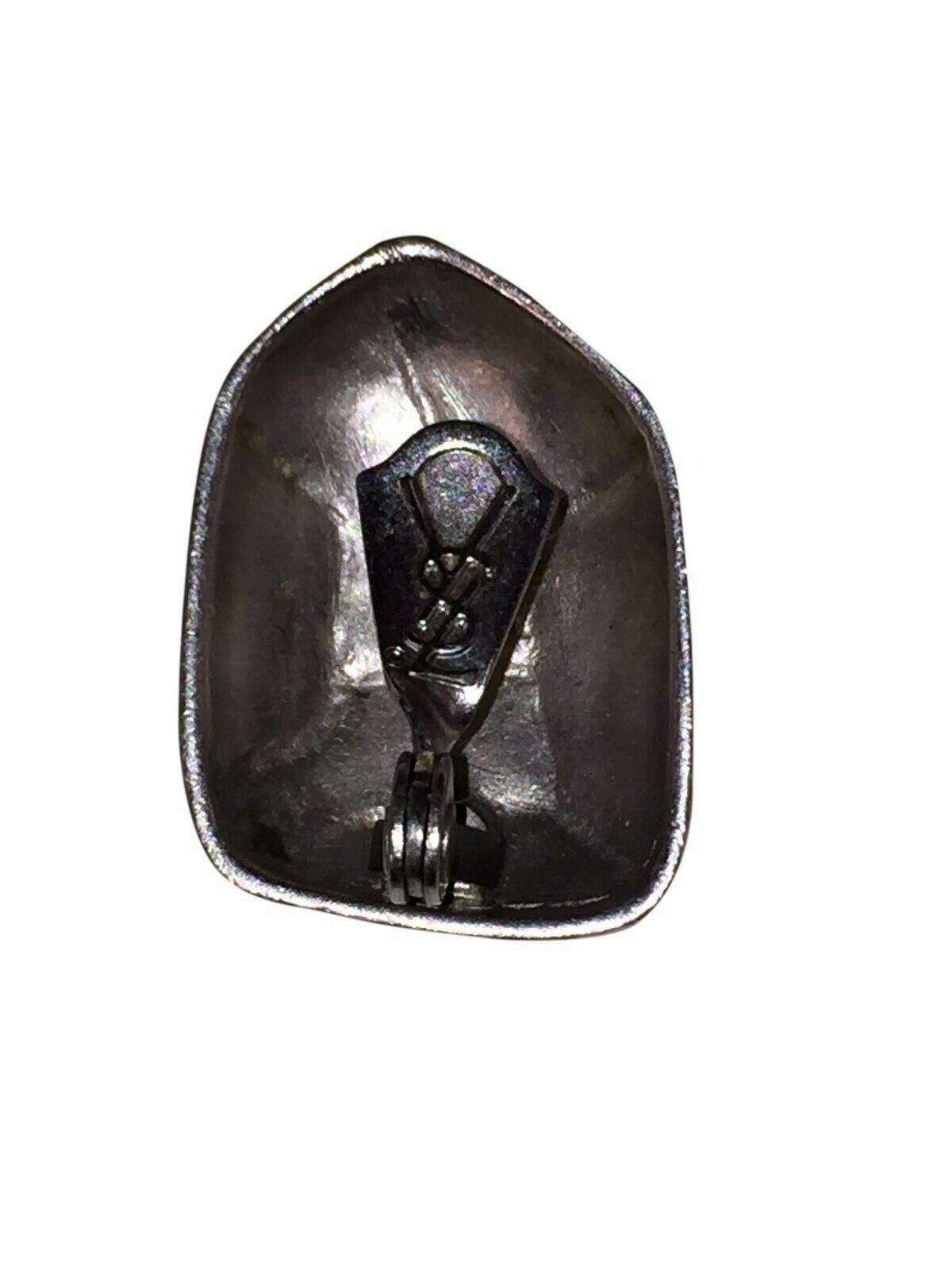 Yves Saint Laurent Yves Saint Laurent Silver tone Faceted Nugget Earrings Size ONE SIZE - 8 Thumbnail