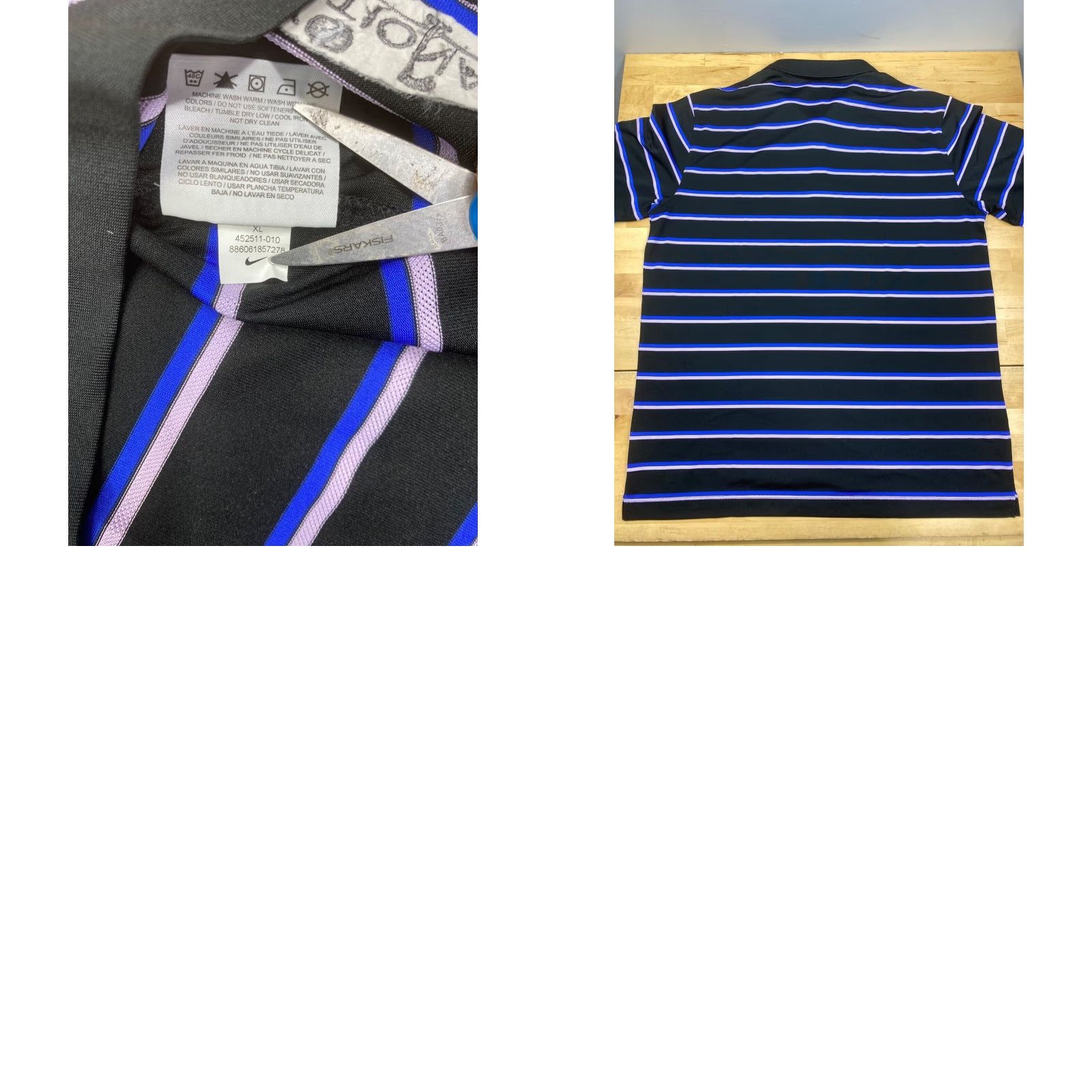 Nike Nike Golf Tour Performance Polo Dri Fit XL Black Striped Performance Nike Golf Polo Men XL Black Striped Tour Performance 7402 Size US XL / EU 56 / 4 - 8 Thumbnail