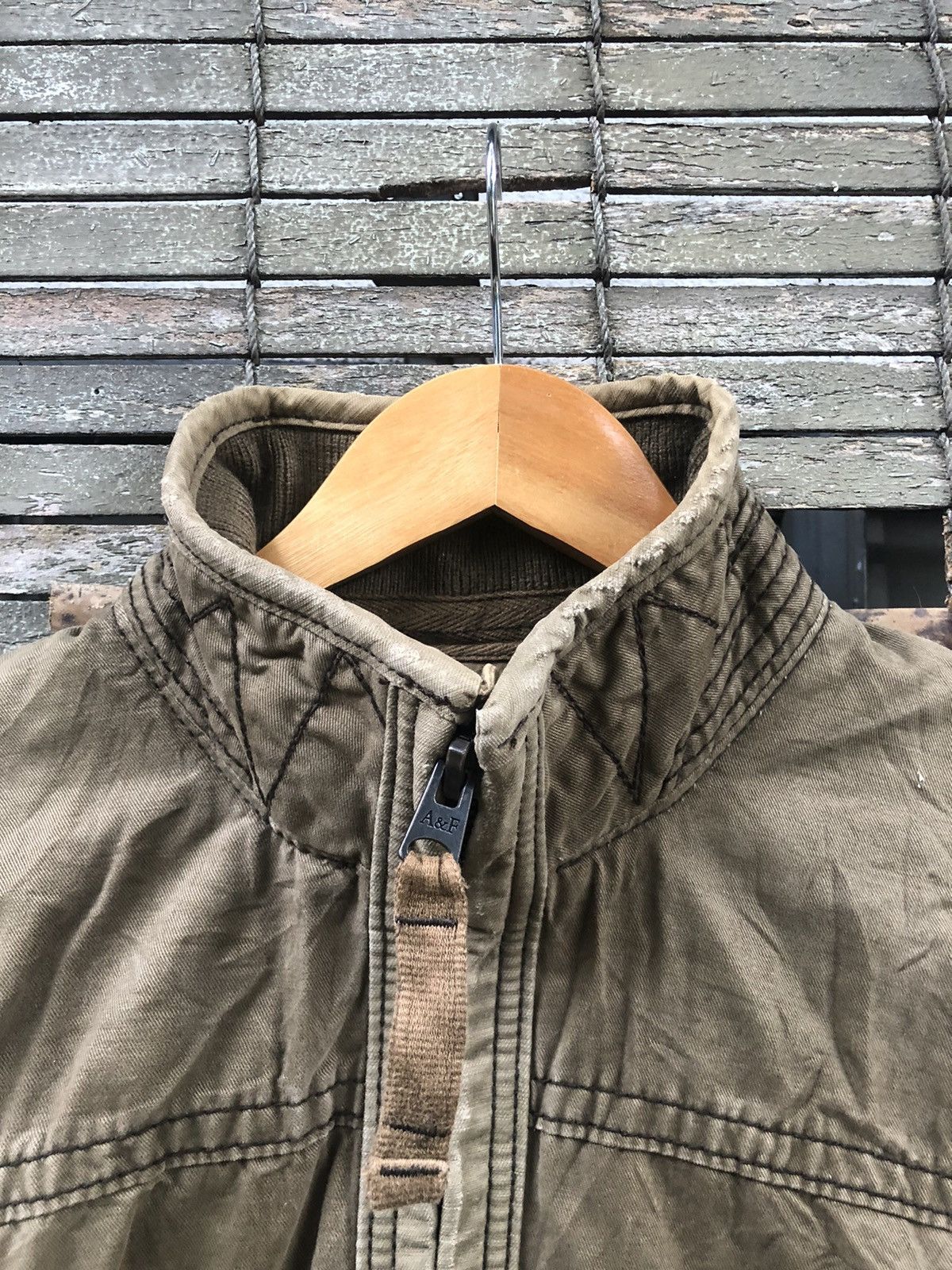 Abercrombie & Fitch Vintage Abercrombie & Fitch Harrison Army Fullzipper Jacket Size US S / EU 44-46 / 1 - 3 Thumbnail