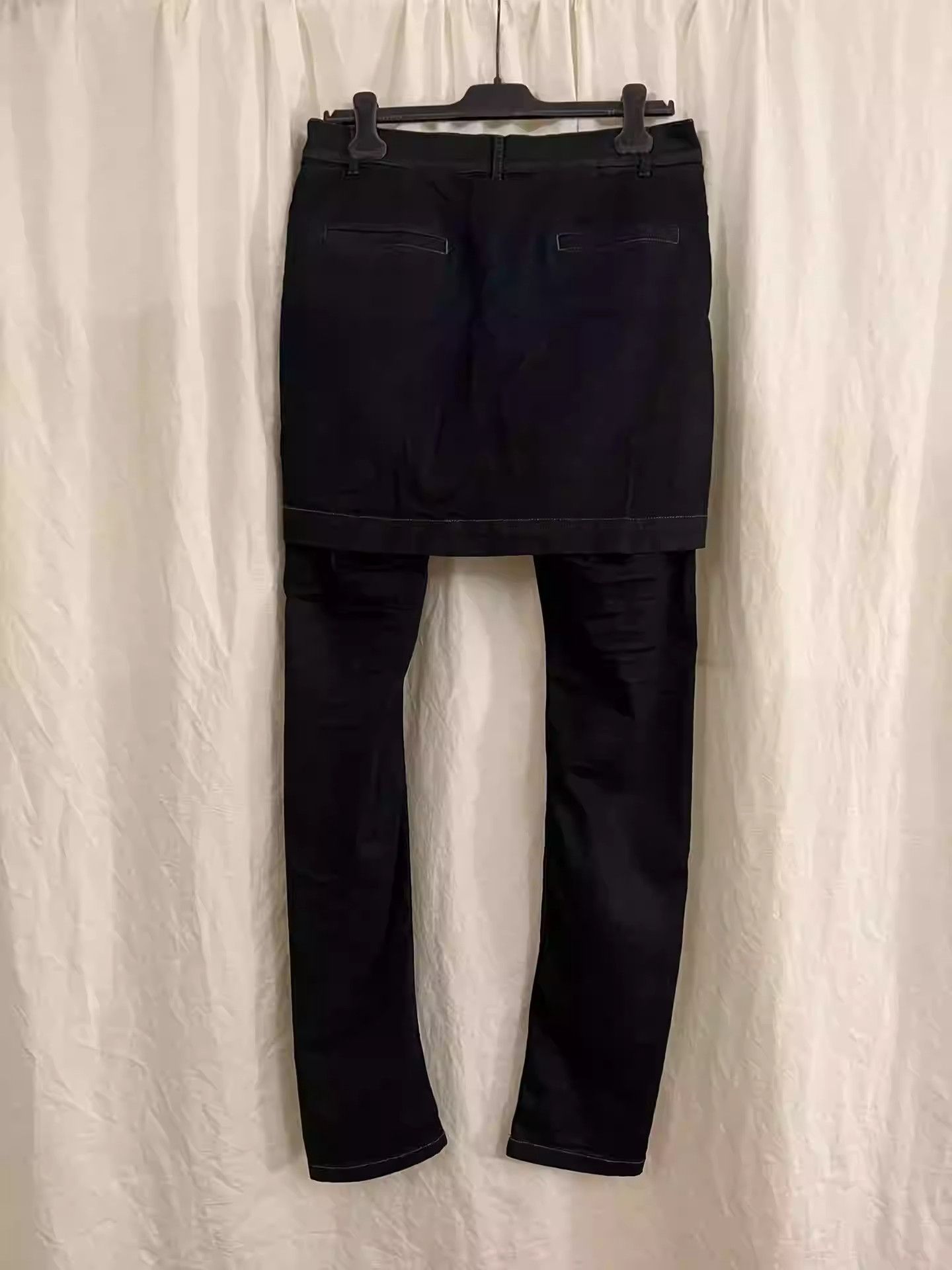 Rick Owens Rick Owens 14ss thin wax stretch denim scimitar culottes |  Grailed