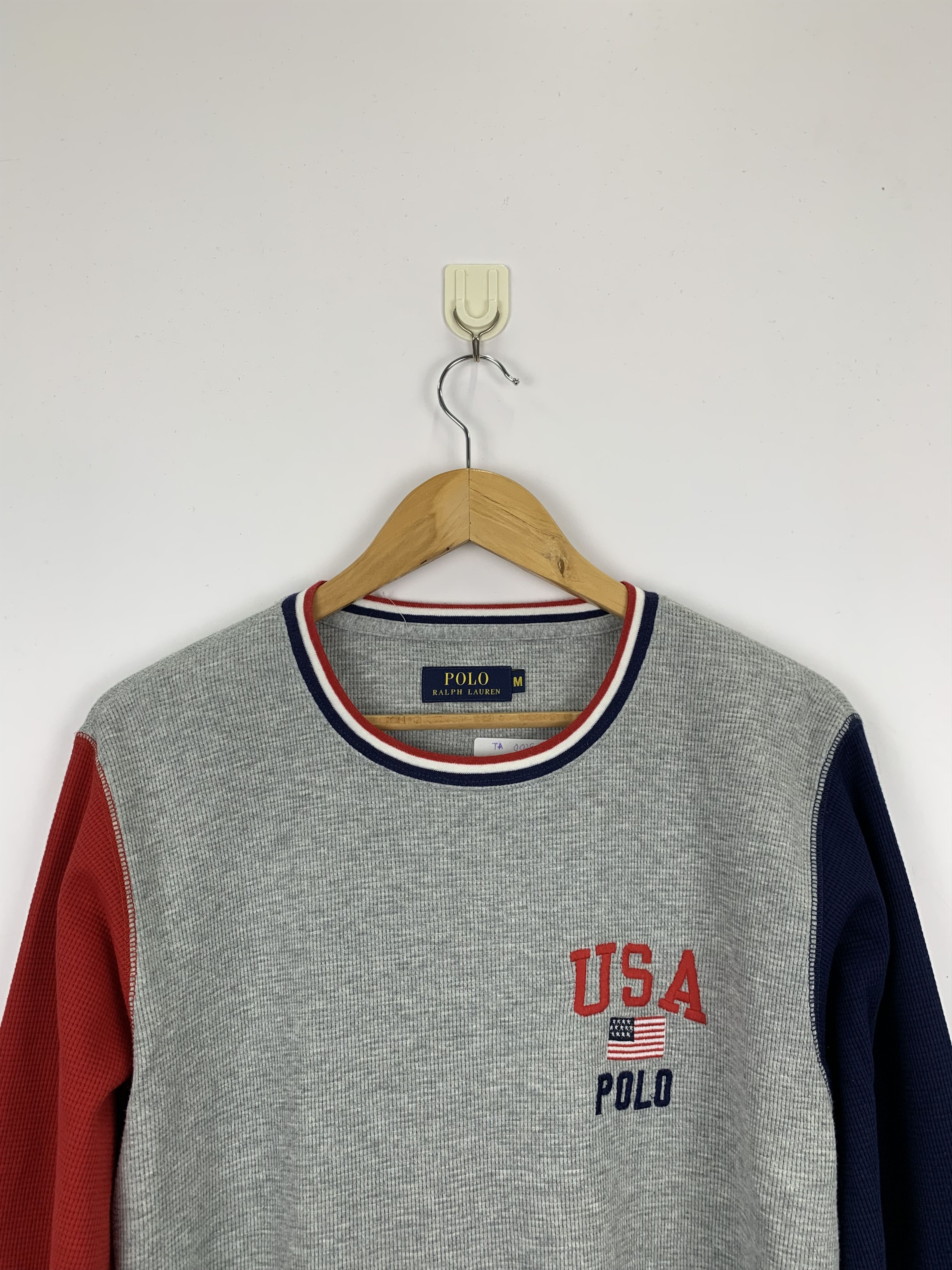 Polo Ralph Lauren × Vintage Vintage Polo Ralph Lauren Long Sleeve Tee TA0028 Size US M / EU 48-50 / 2 - 2 Thumbnail