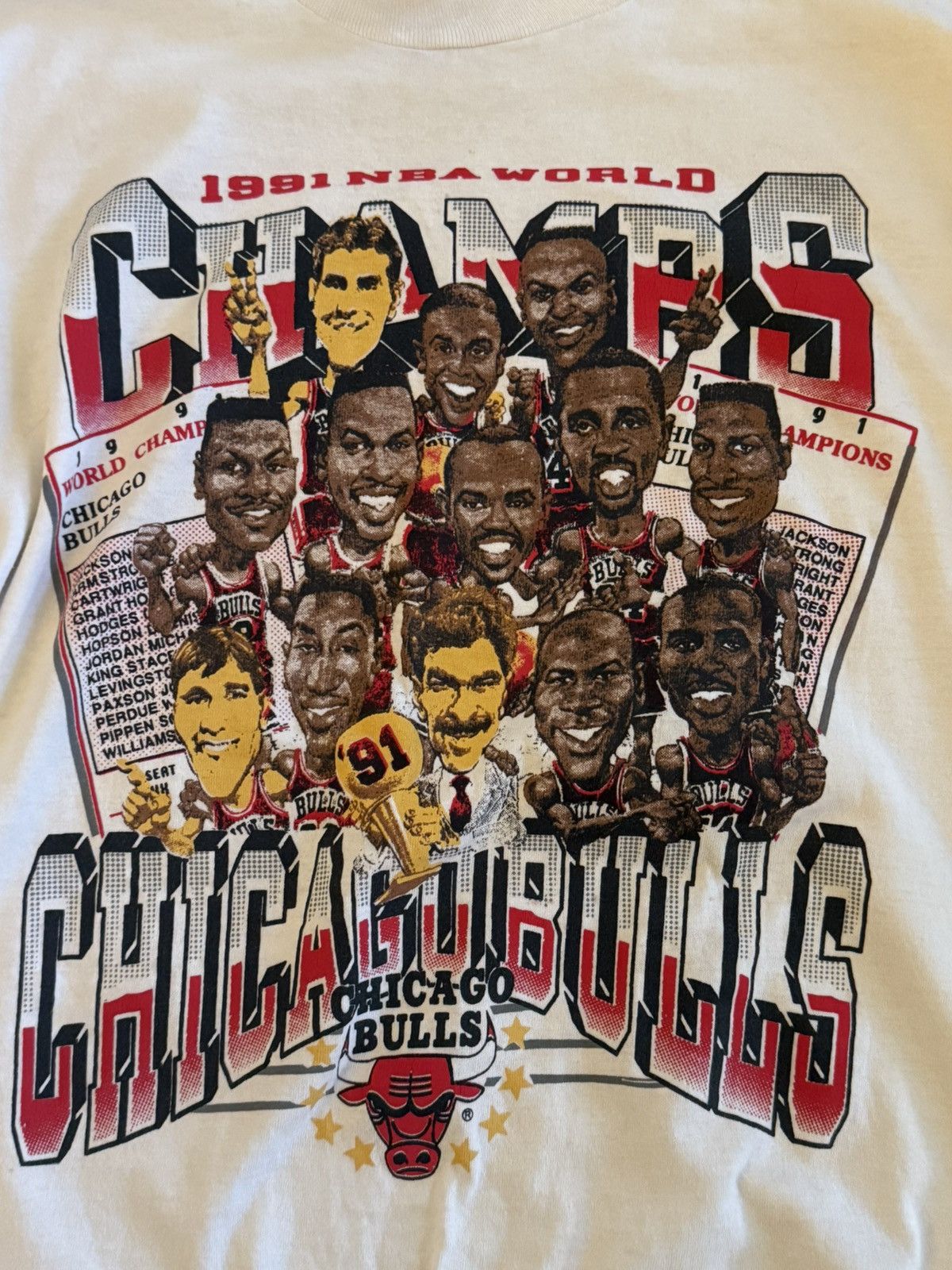 Other 1991 Chicago Bulls Championship Tee Size US XL / EU 56 / 4 - 2 Thumbnail
