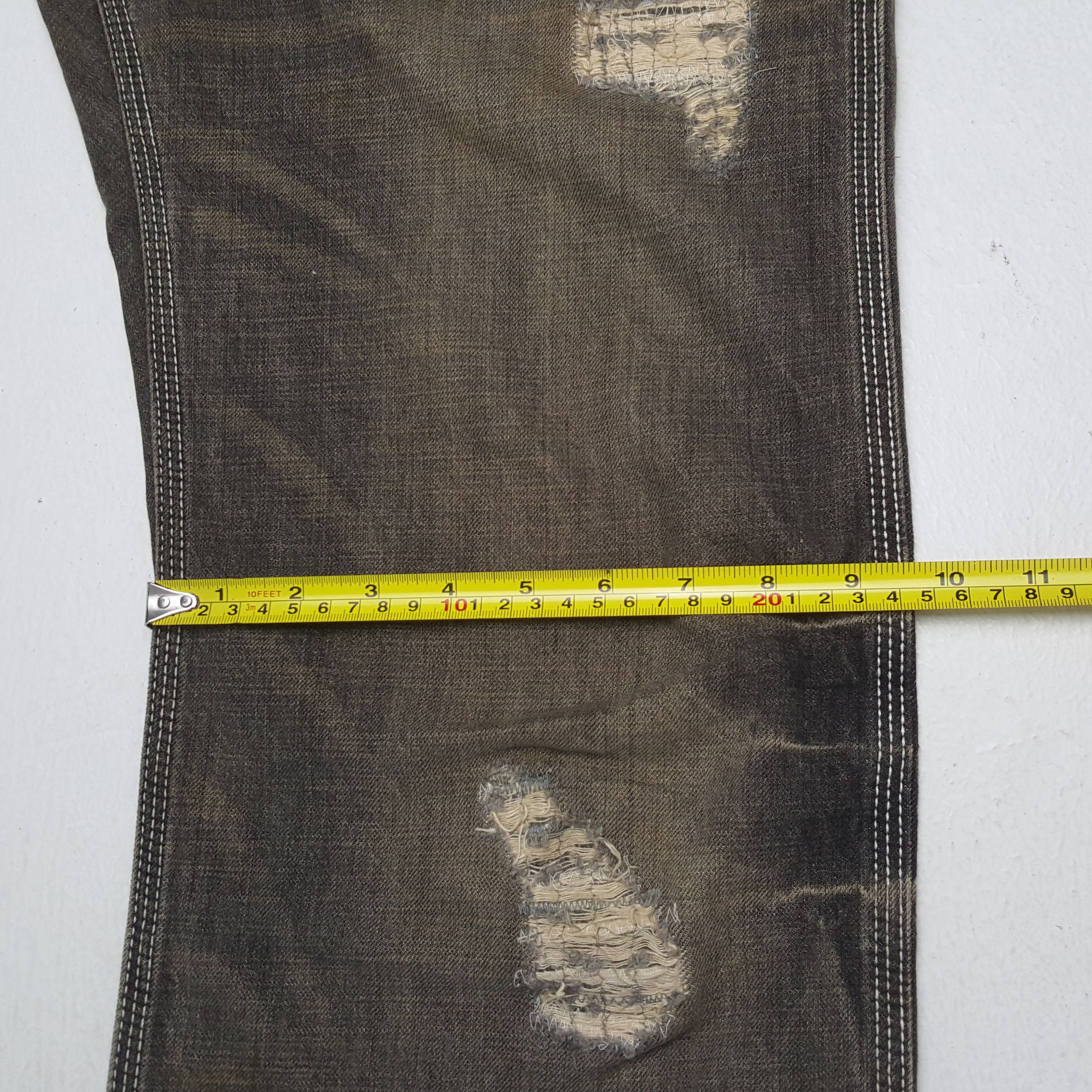 Edwin × Vintage EDWIN Streetwear Fashion Style Distressed Jeans Size US 33 - 10 Thumbnail