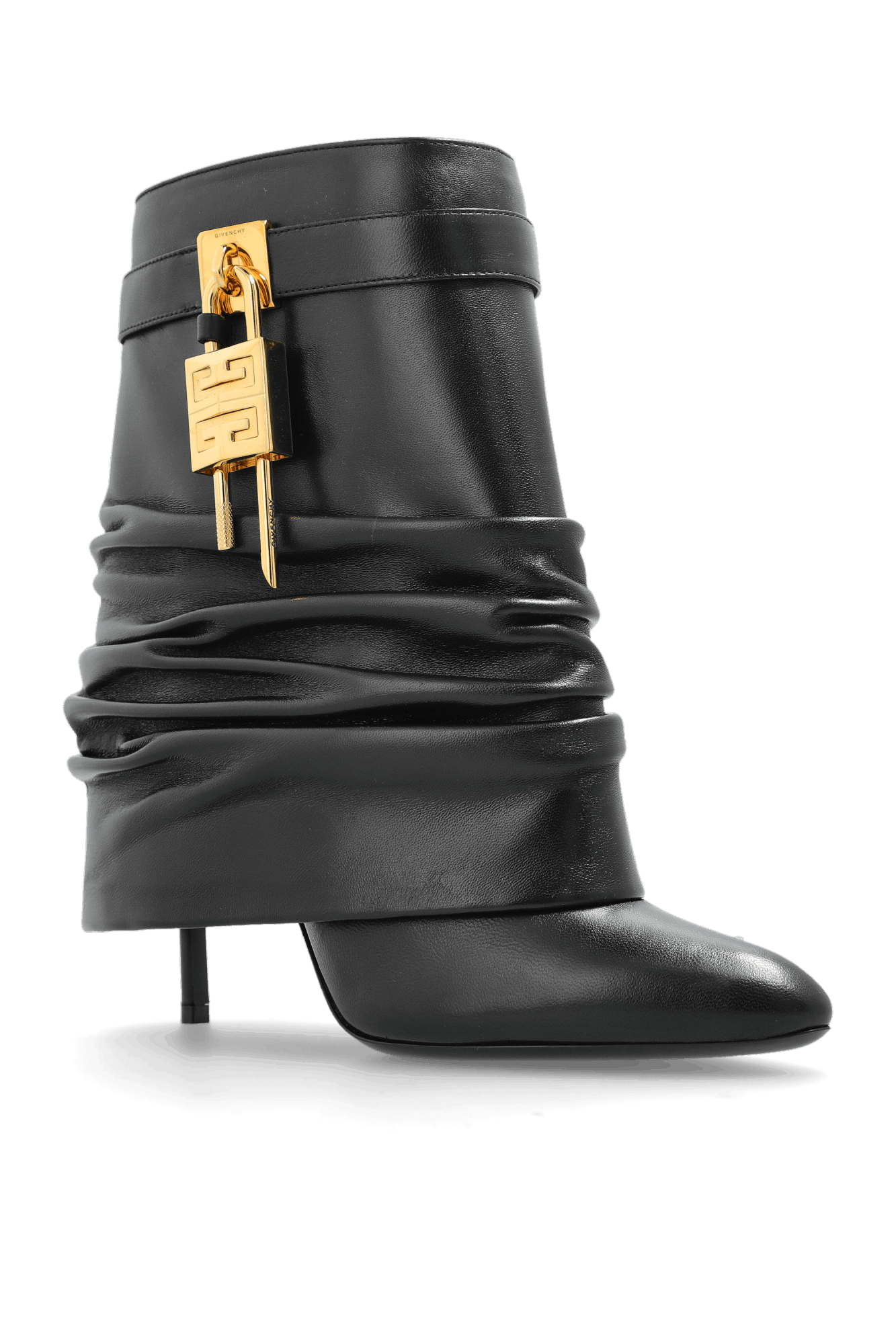 Givenchy os11x0126 Shark Lock Ankle Stiletto Boots in Black Size US 6.5 / IT 36.5 - 4 Thumbnail
