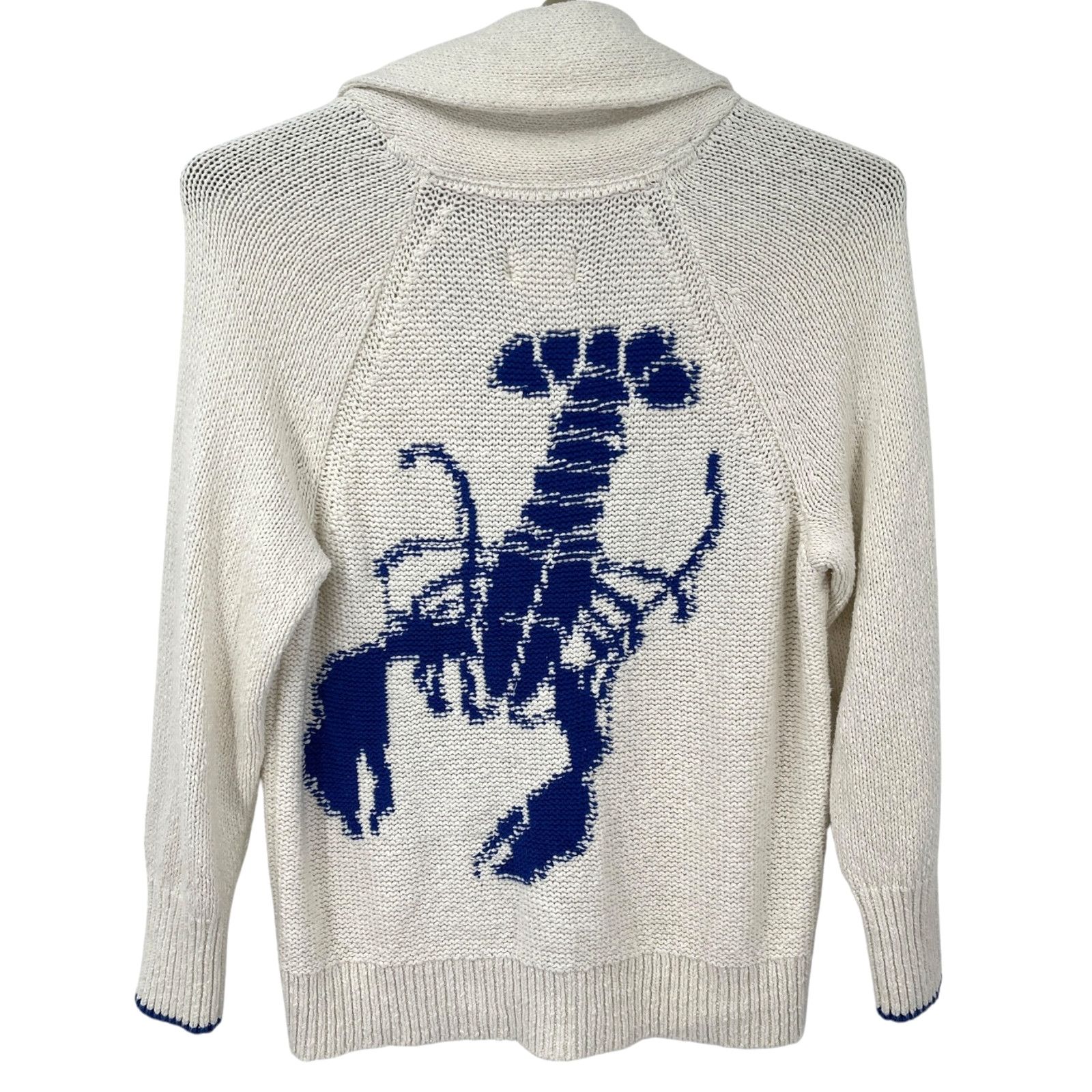 Anthropologie Maeve Lobster Collar Cardigan Sweater XSP