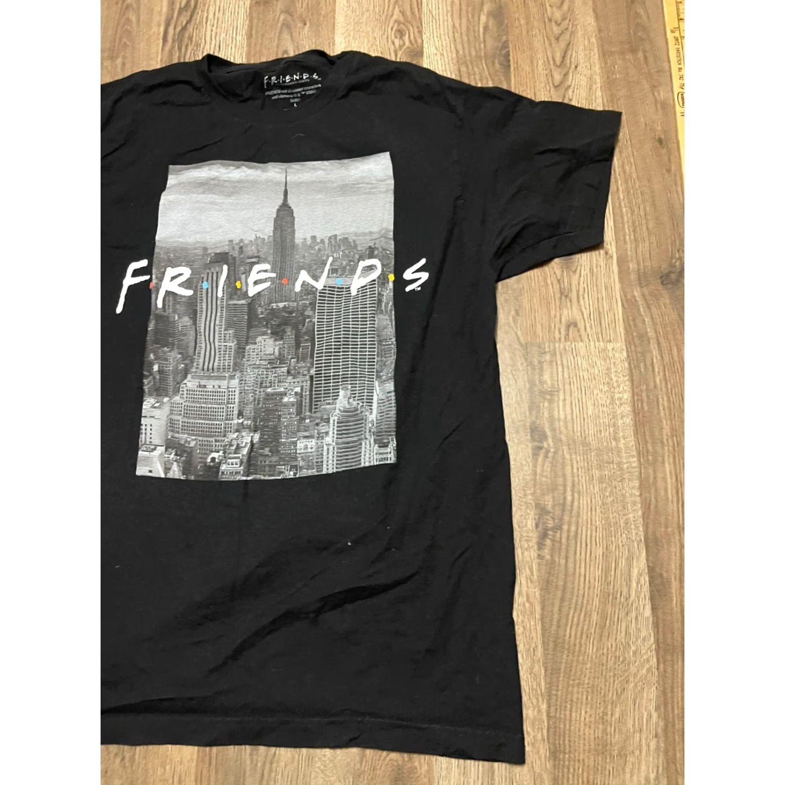 Vintage Friends Shirt Mens Large Black Graphic Print T-Shirt Short Sleeve Round Neck Regular Fit Brand Friends Clothing Men Size US L / EU 52-54 / 3 - 3 Thumbnail