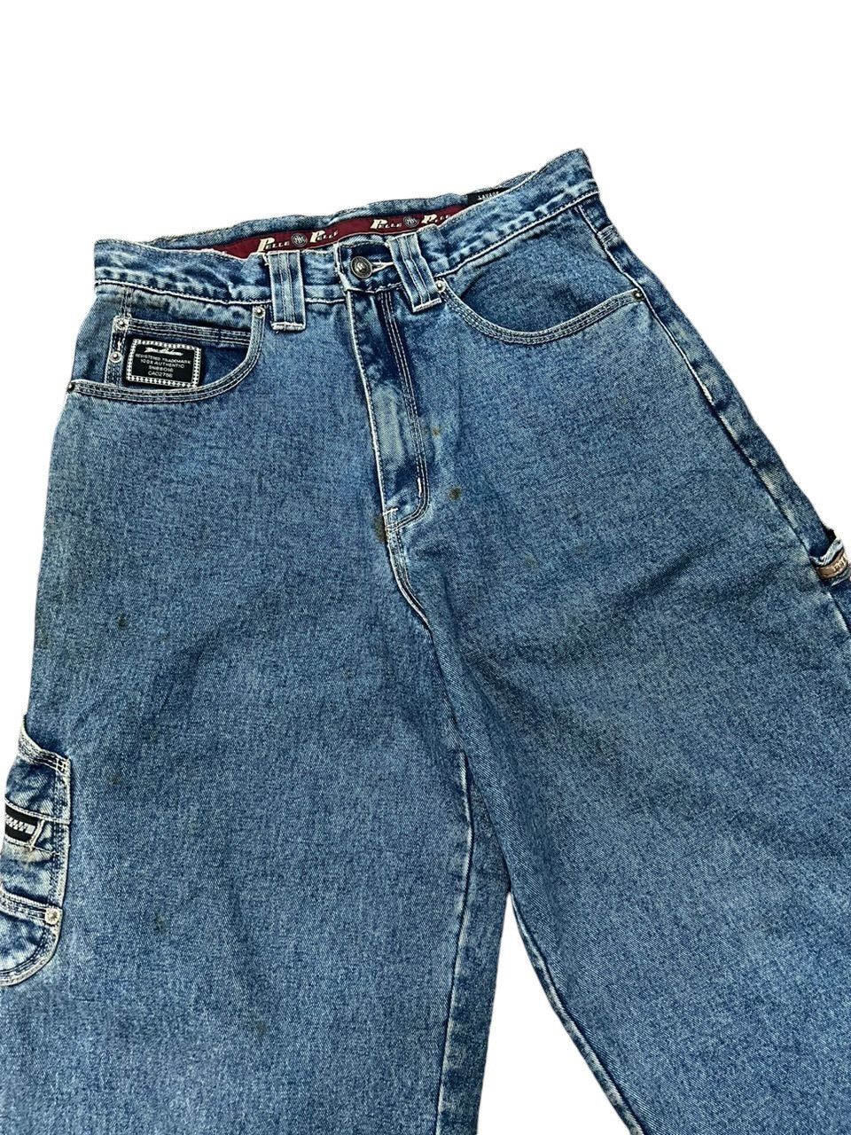 Pelle Pelle Vintage 90’s Pelle Pelle Marc Buchanan Baggy jeans Size US 31 - 2 Thumbnail