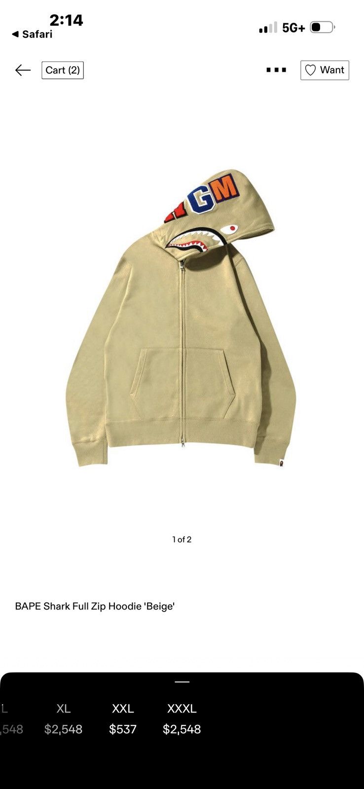 Bape Rare Bape full zip shark hoodie xxxl/3x i am plugging ! Size US XXL / EU 58 / 5 - 1 Thumbnail