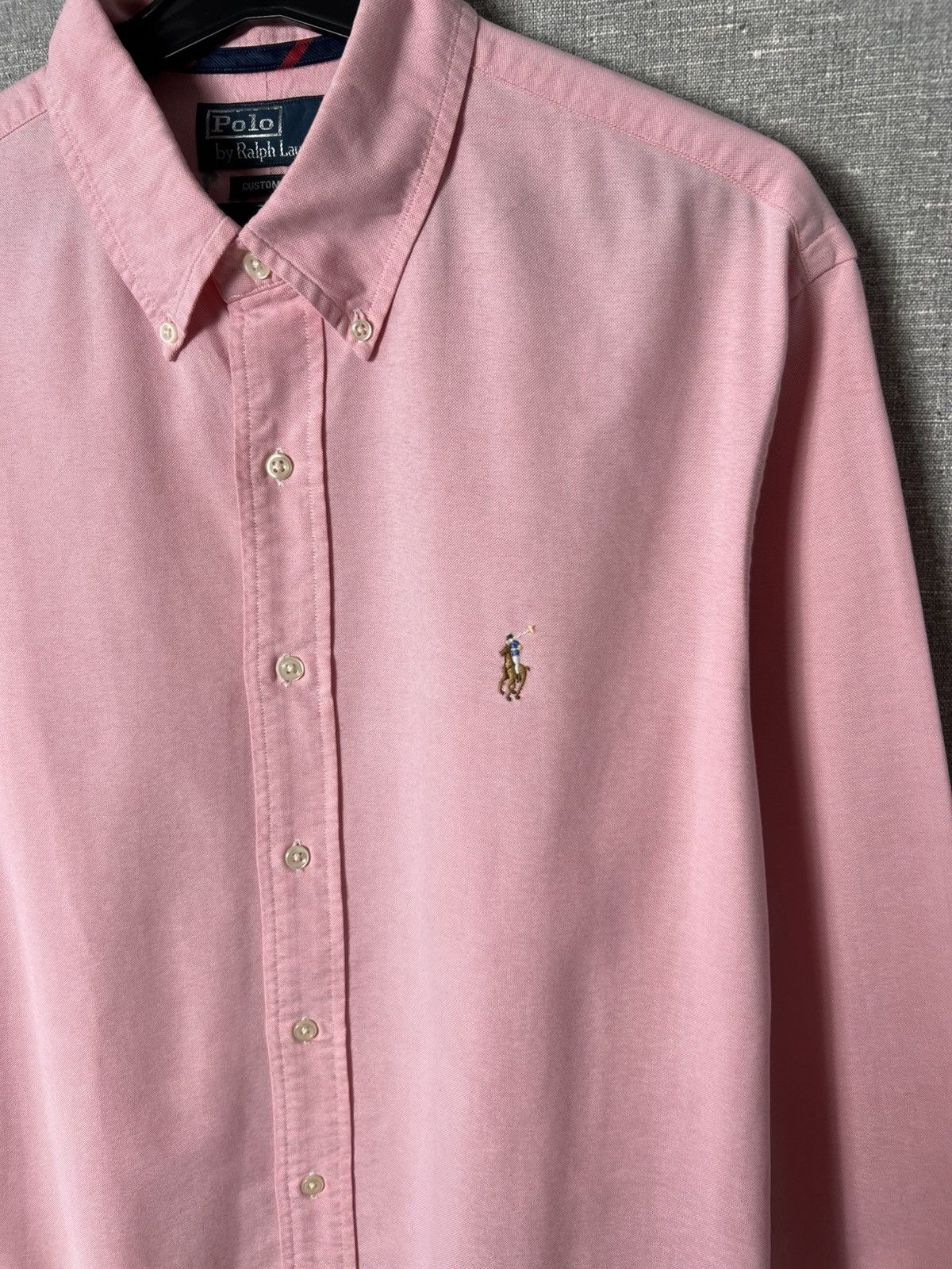 Polo Ralph Lauren Vintage Ralph Lauren Stick Cotton Button Long Sleeves Shirt Size US L / EU 52-54 / 3 - 3 Thumbnail